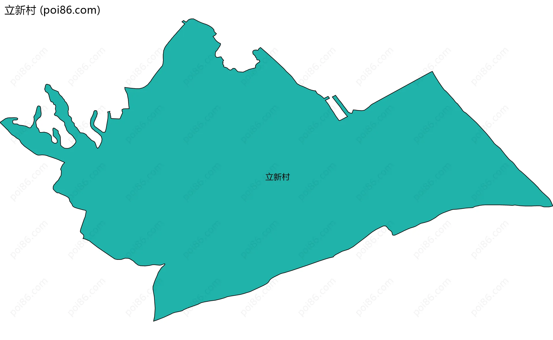 立新村边界地图