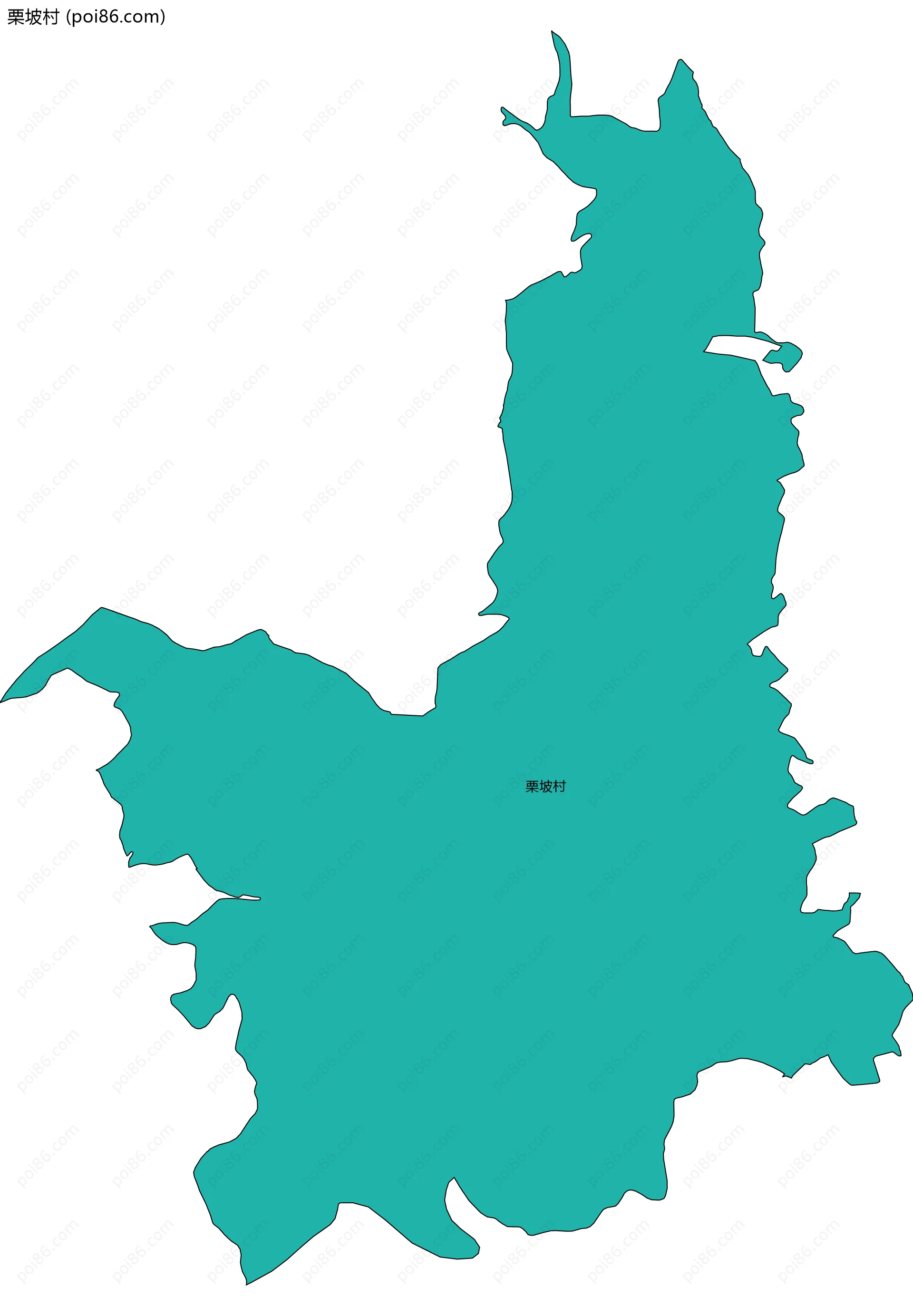 栗坡村边界地图