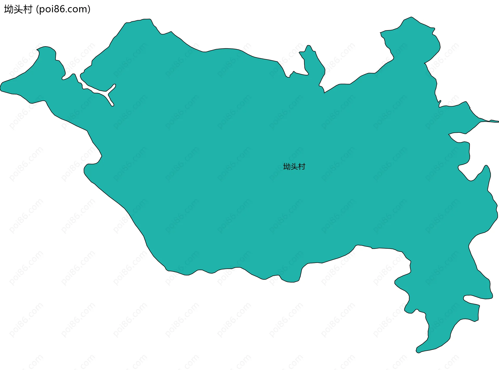 坳头村边界地图
