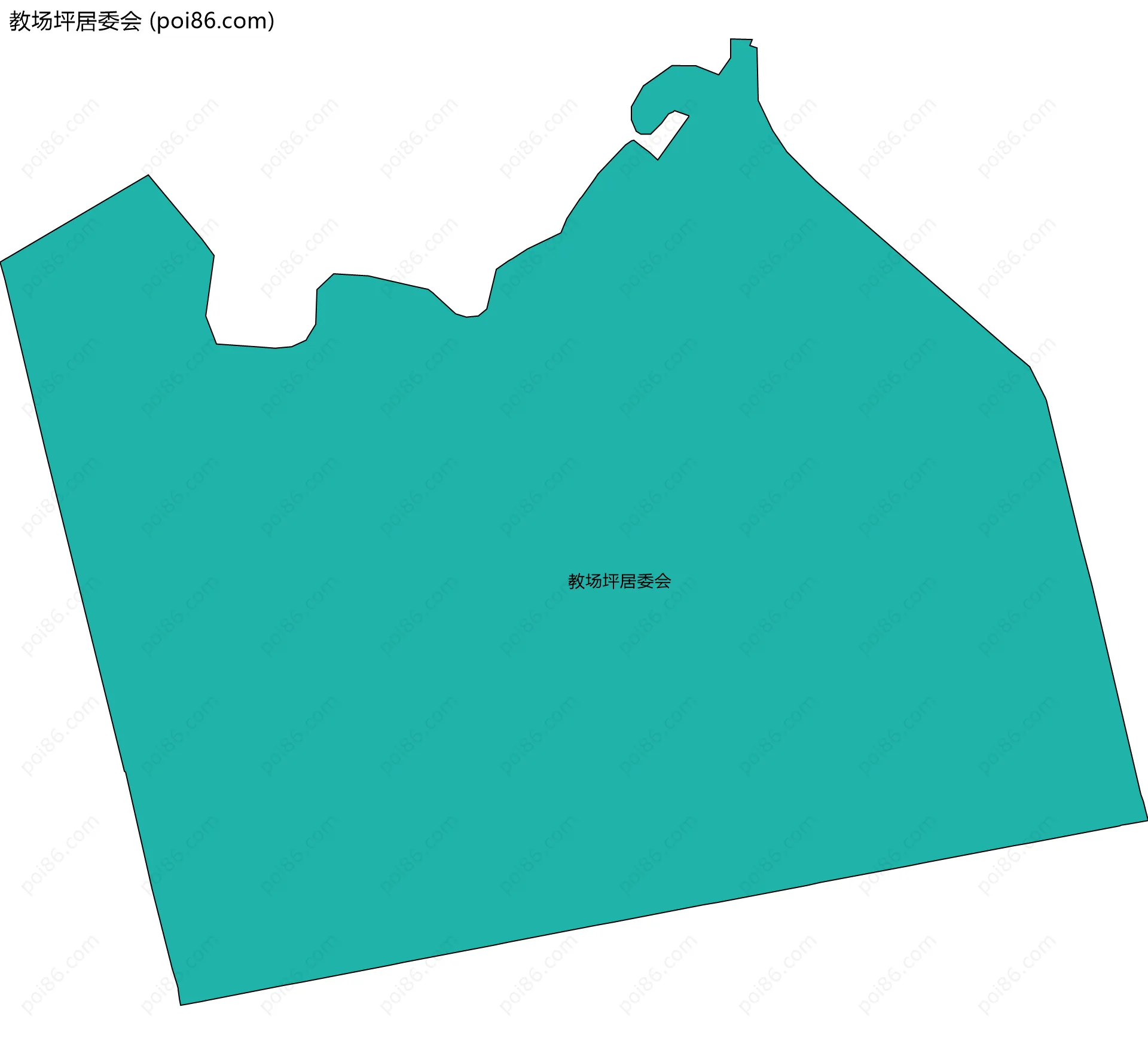 教场坪居委会边界地图