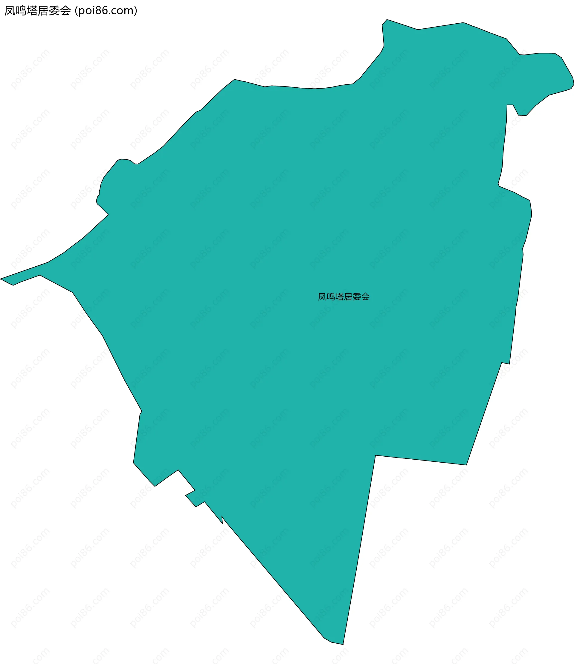 凤鸣塔居委会边界地图