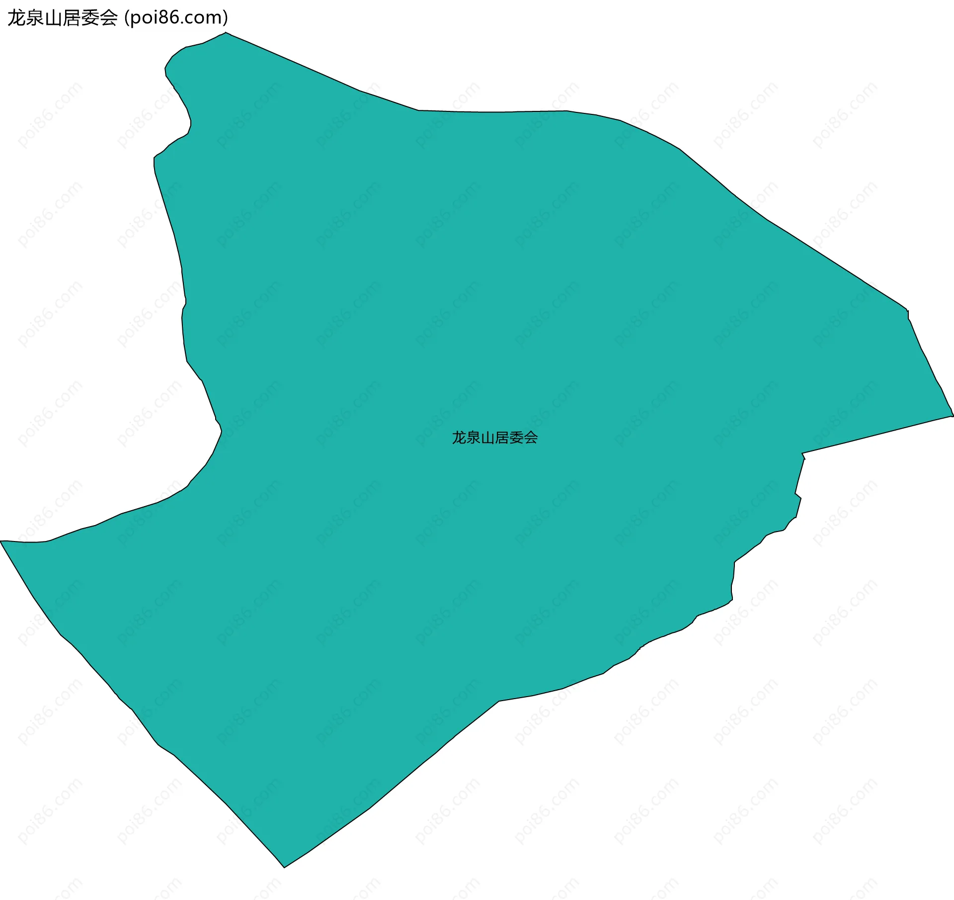 龙泉山居委会边界地图
