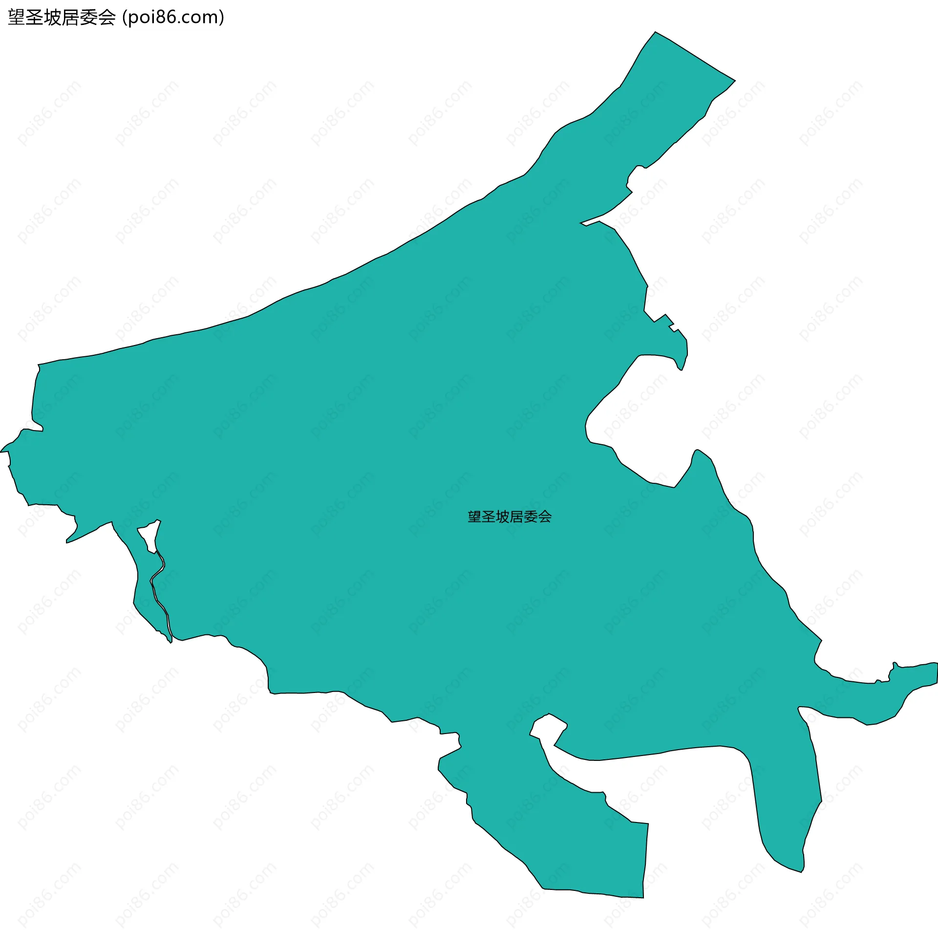 望圣坡居委会边界地图