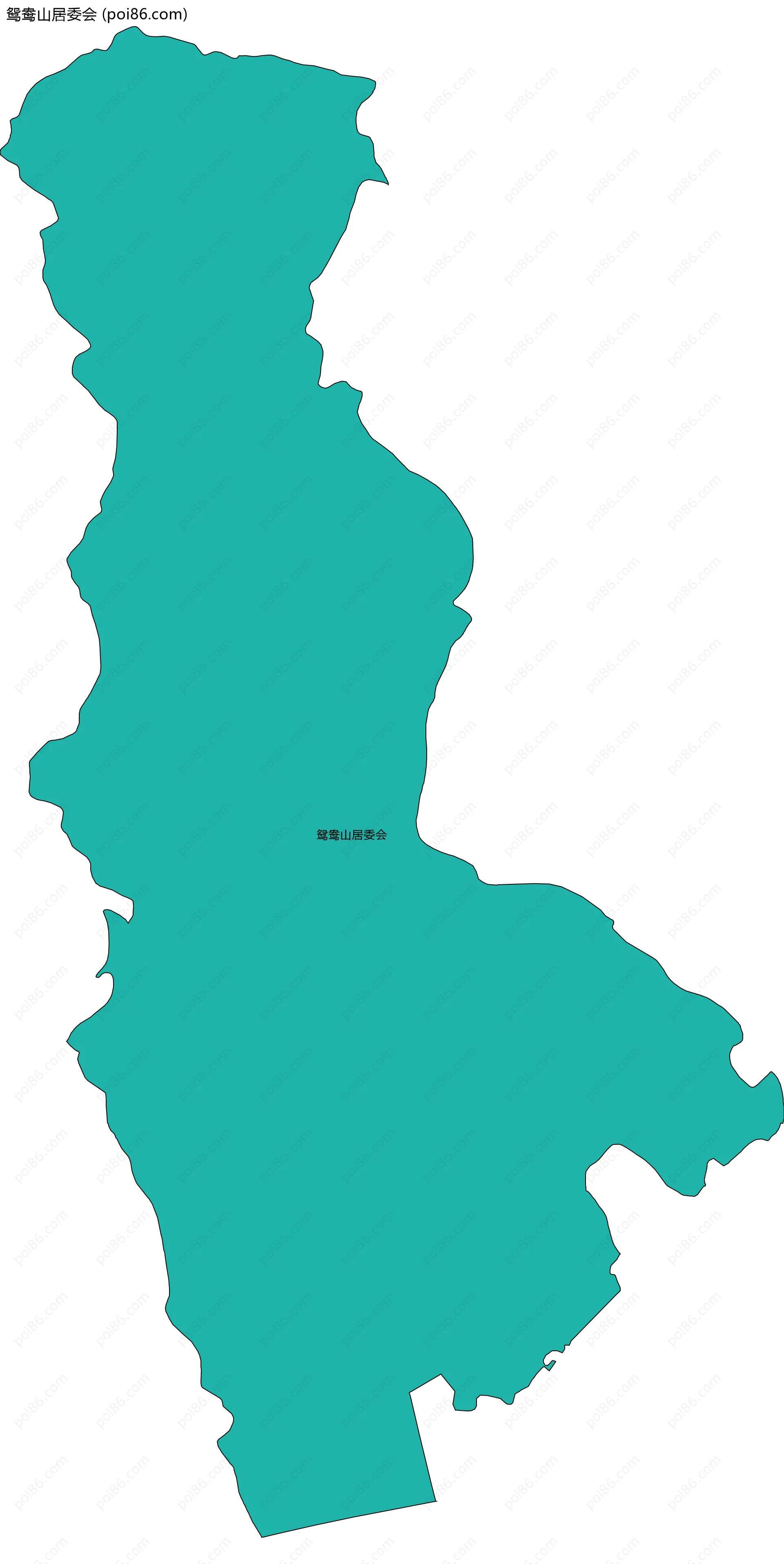 鸳鸯山居委会边界地图