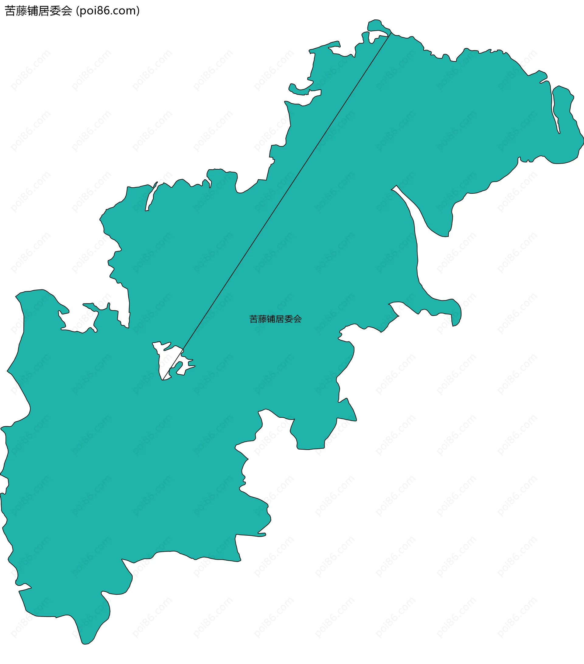 苦藤铺居委会边界地图