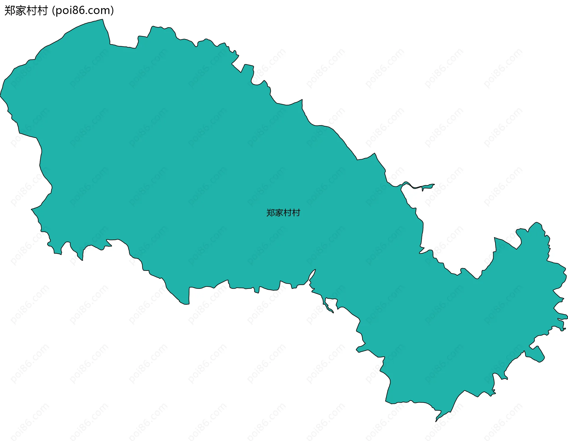 郑家村村边界地图