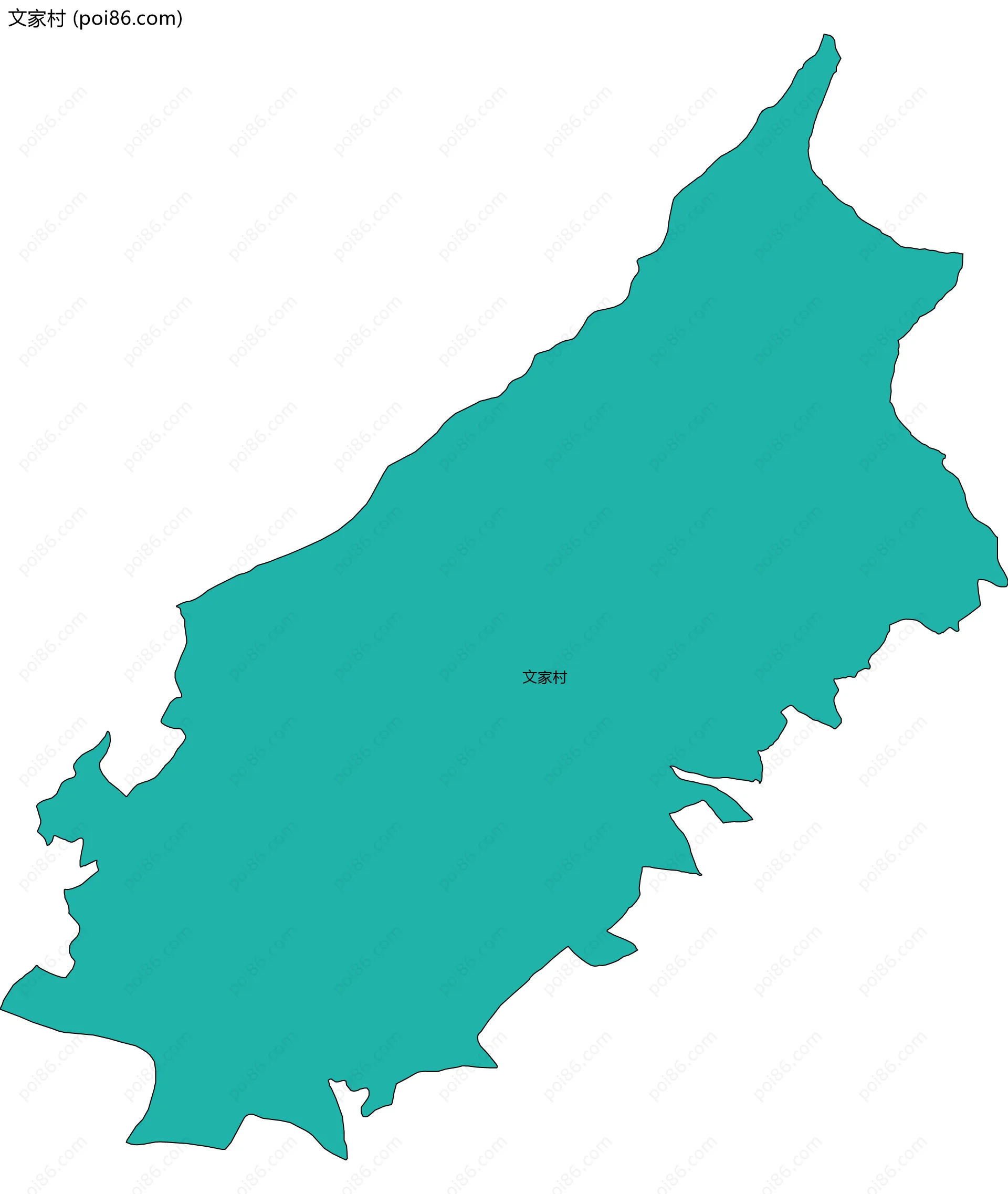 文家村边界地图