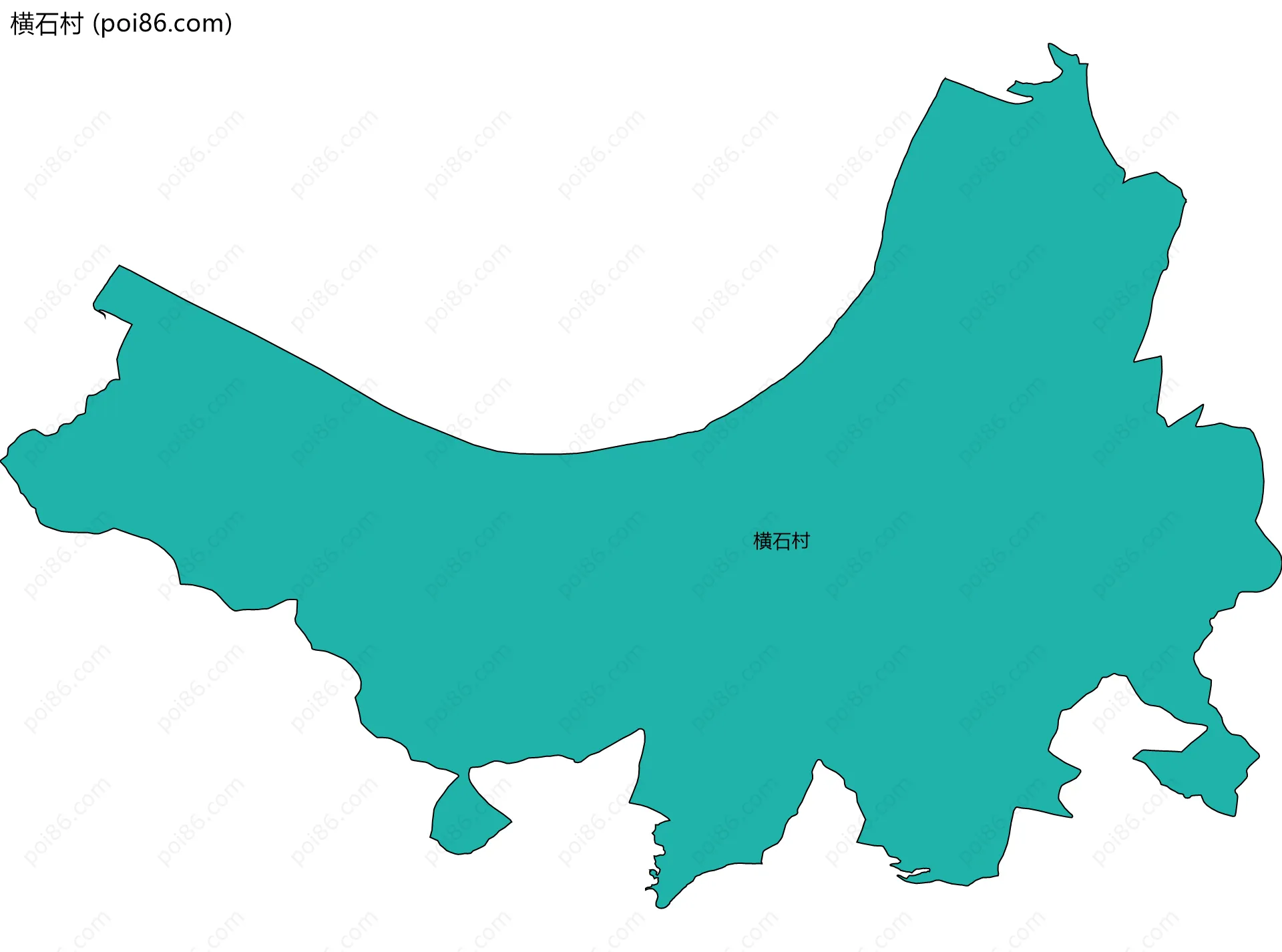 横石村边界地图