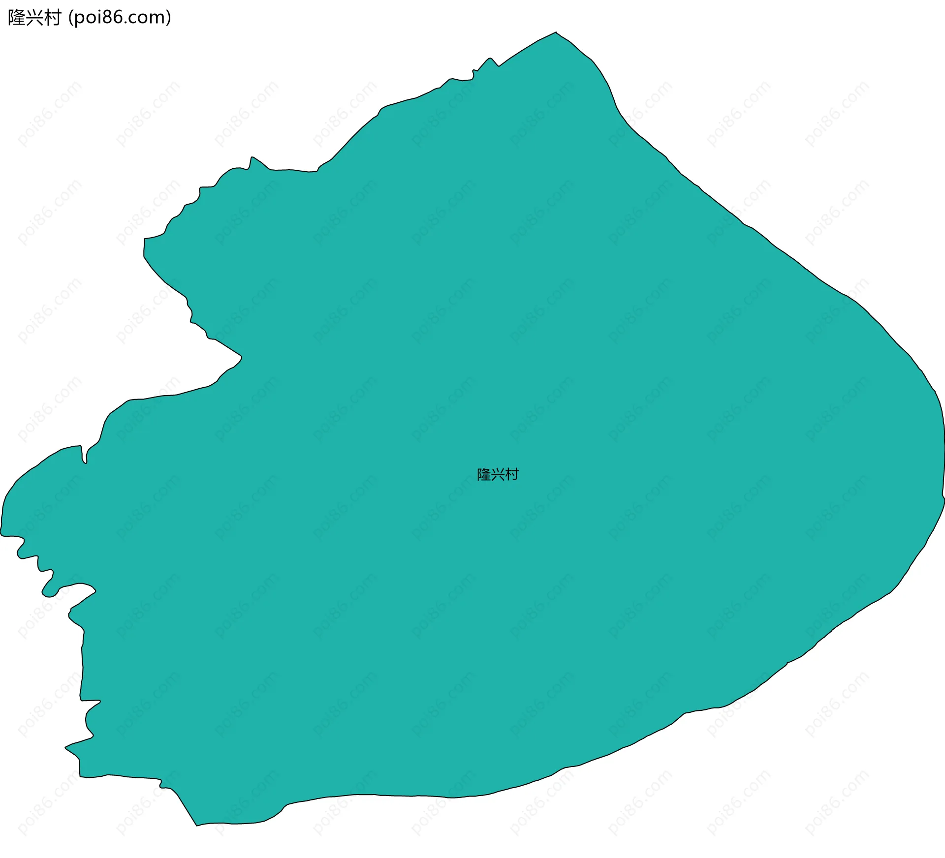 隆兴村边界地图