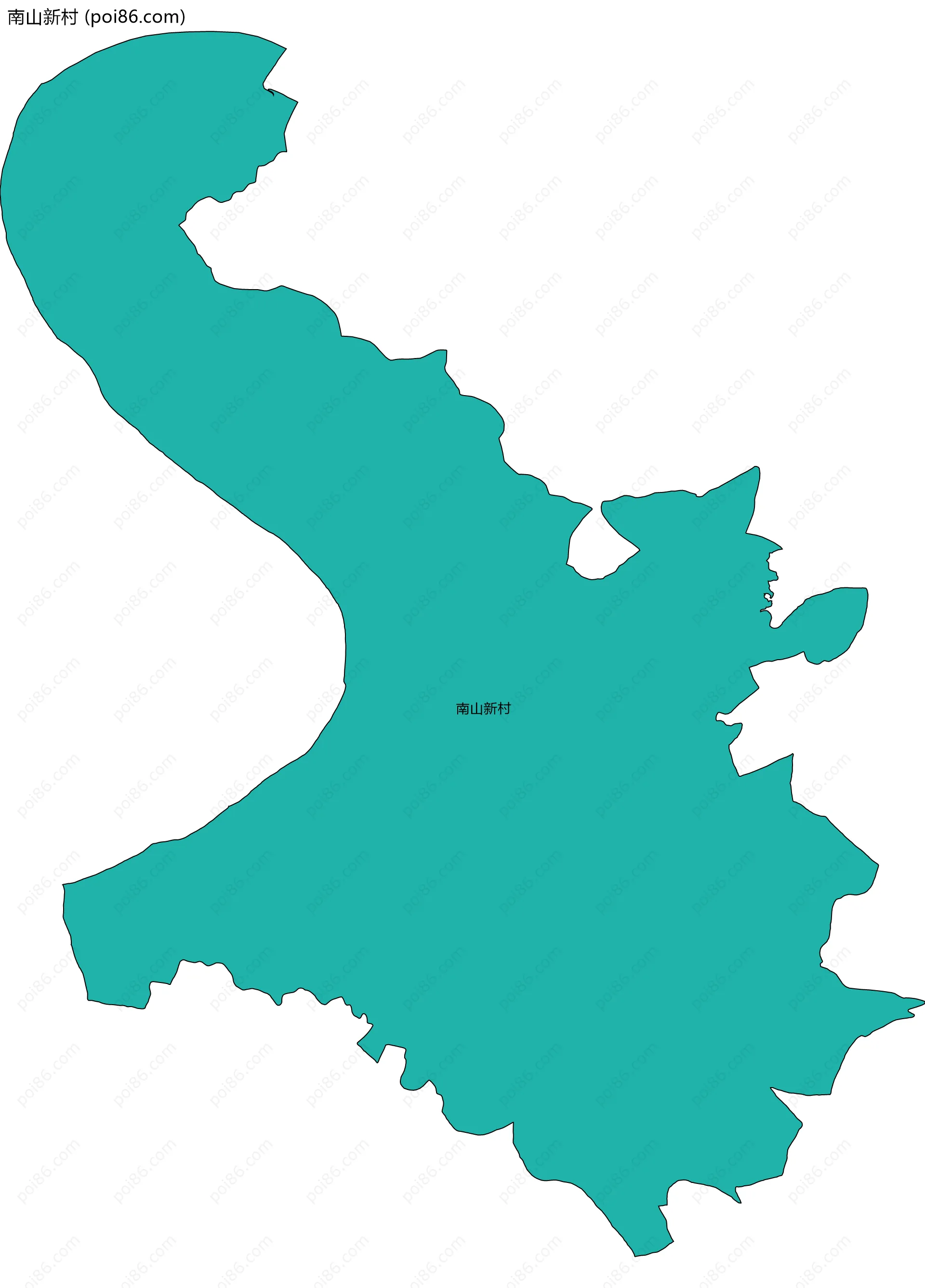 南山新村边界地图