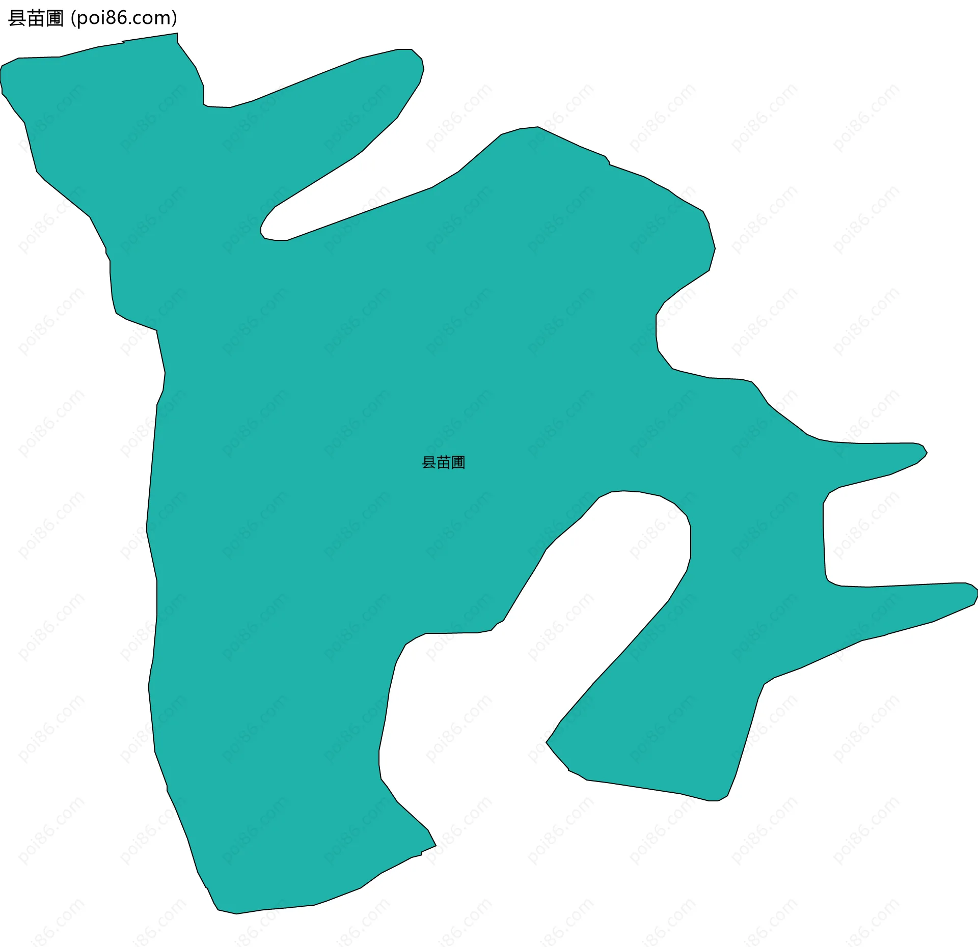 县苗圃边界地图