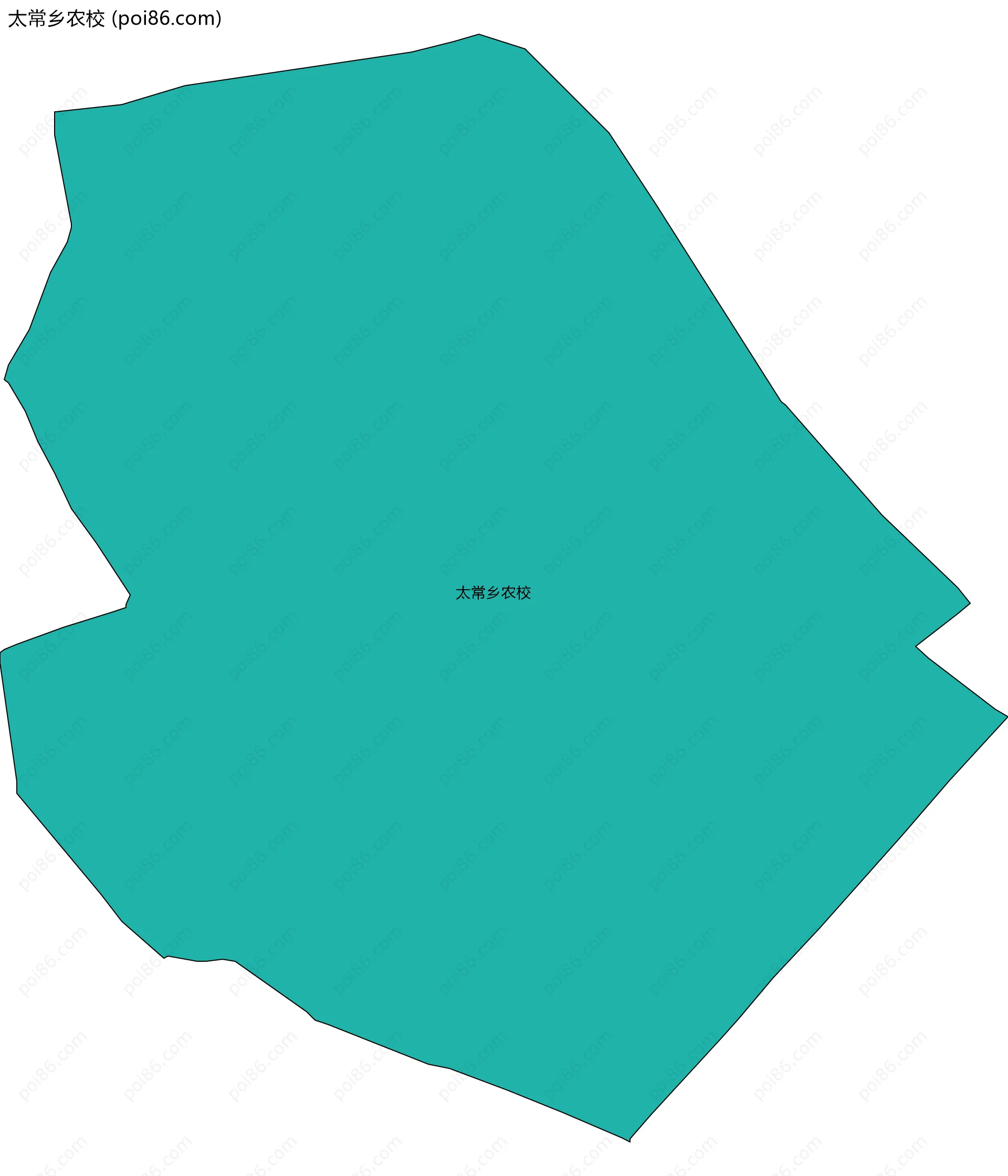 太常乡农校边界地图