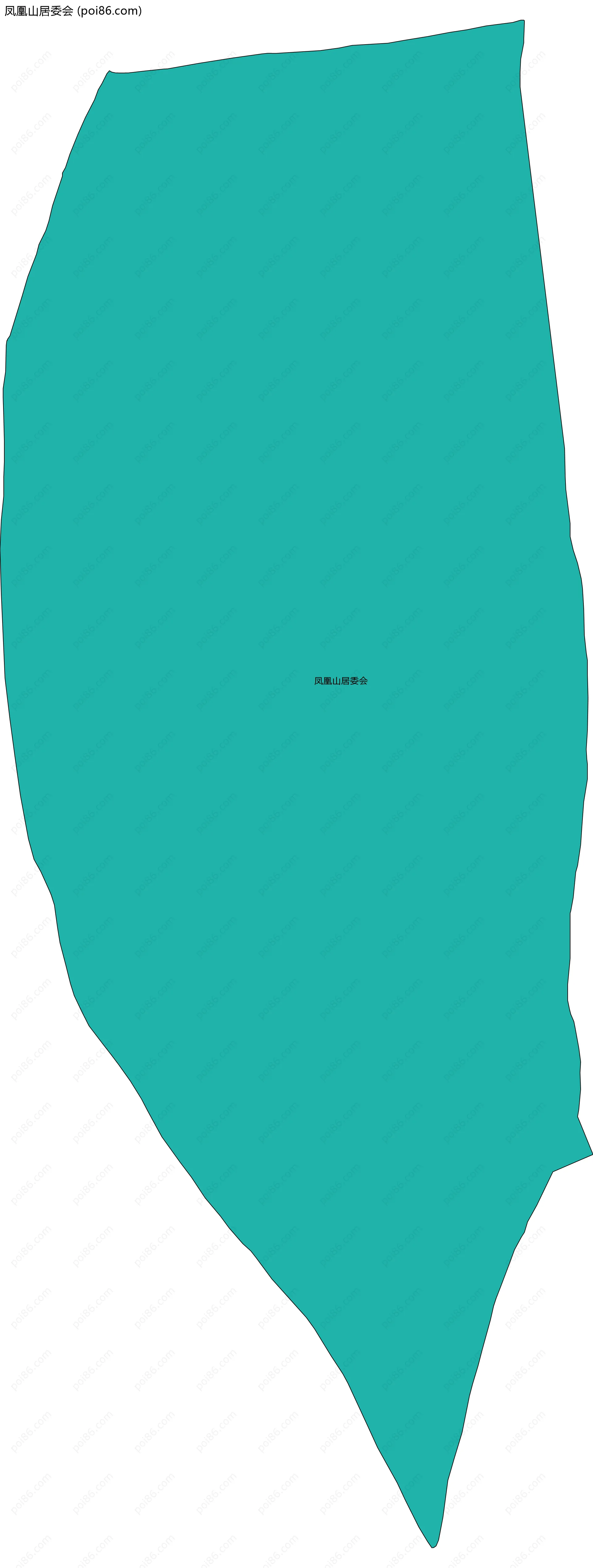 凤凰山居委会边界地图