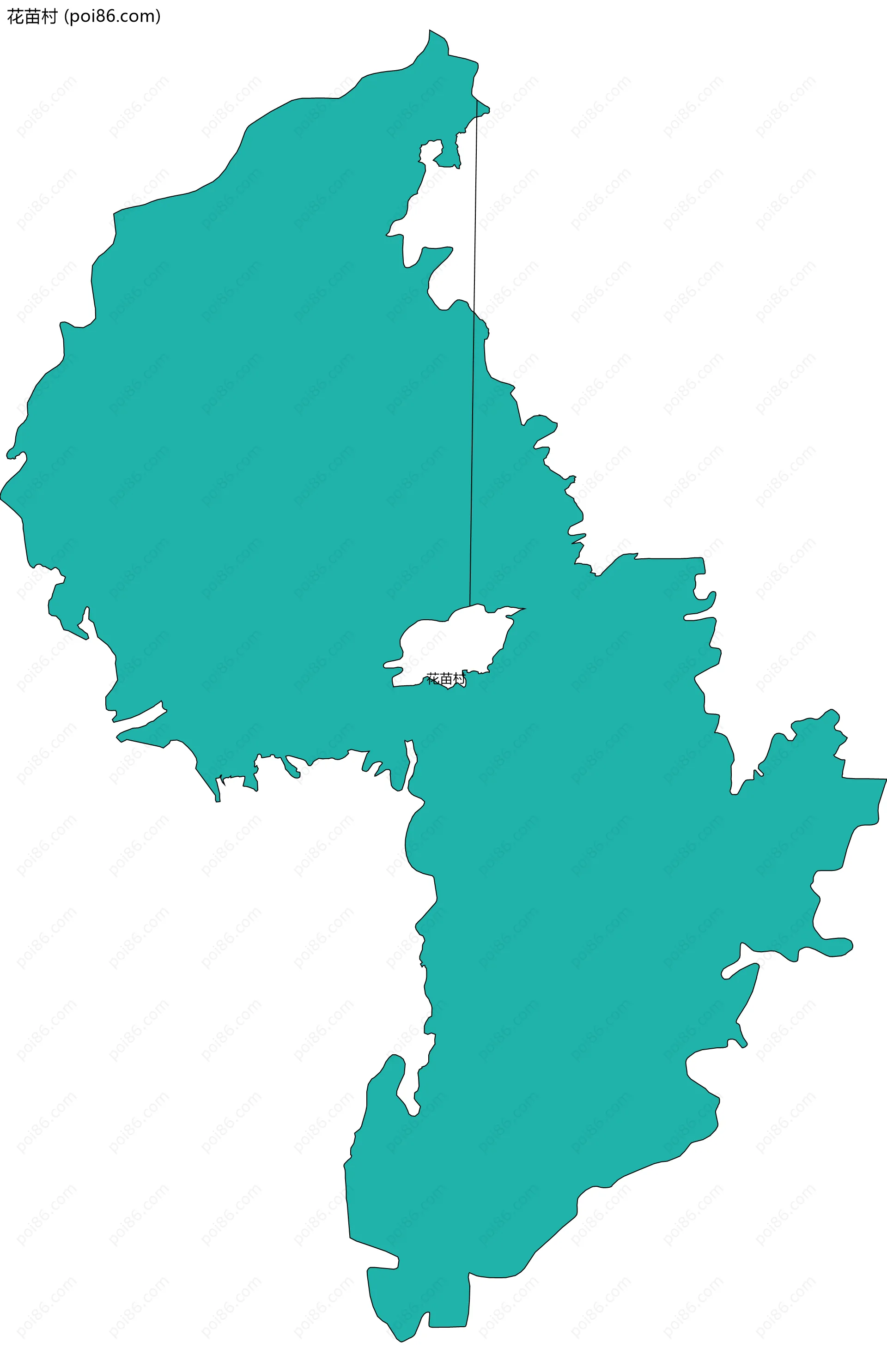 花苗村边界地图