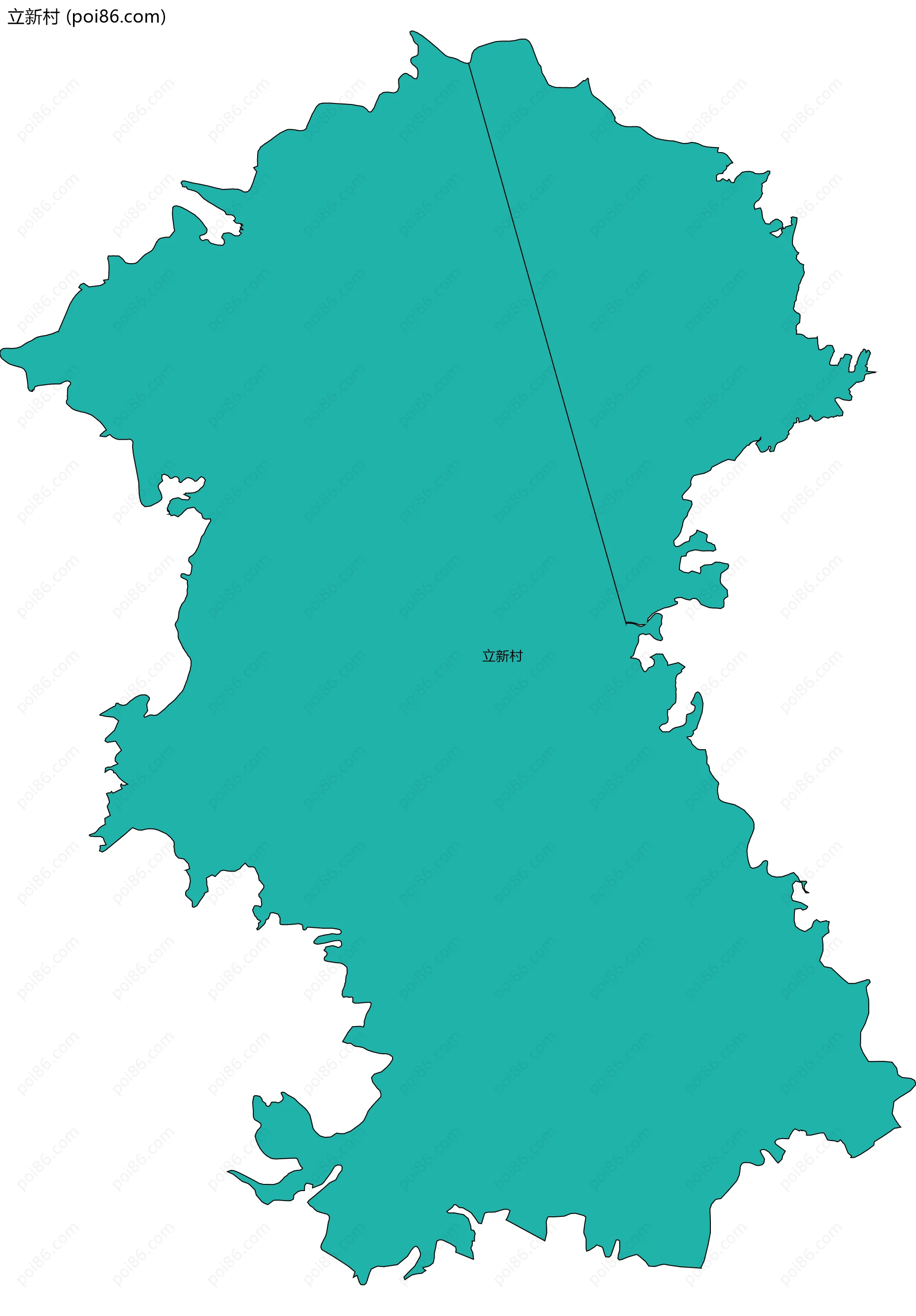 立新村边界地图