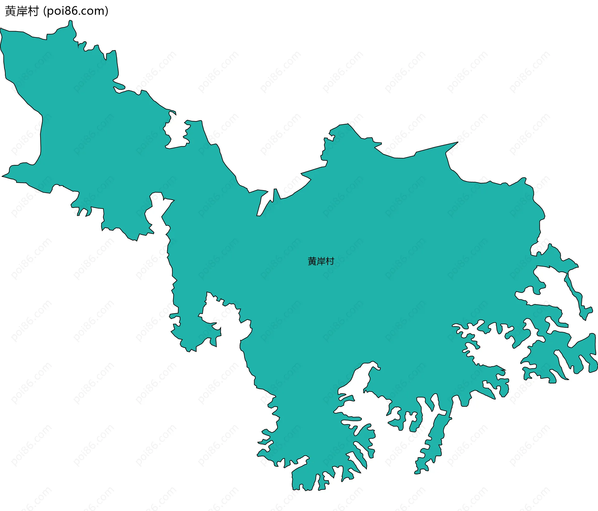 黄岸村边界地图