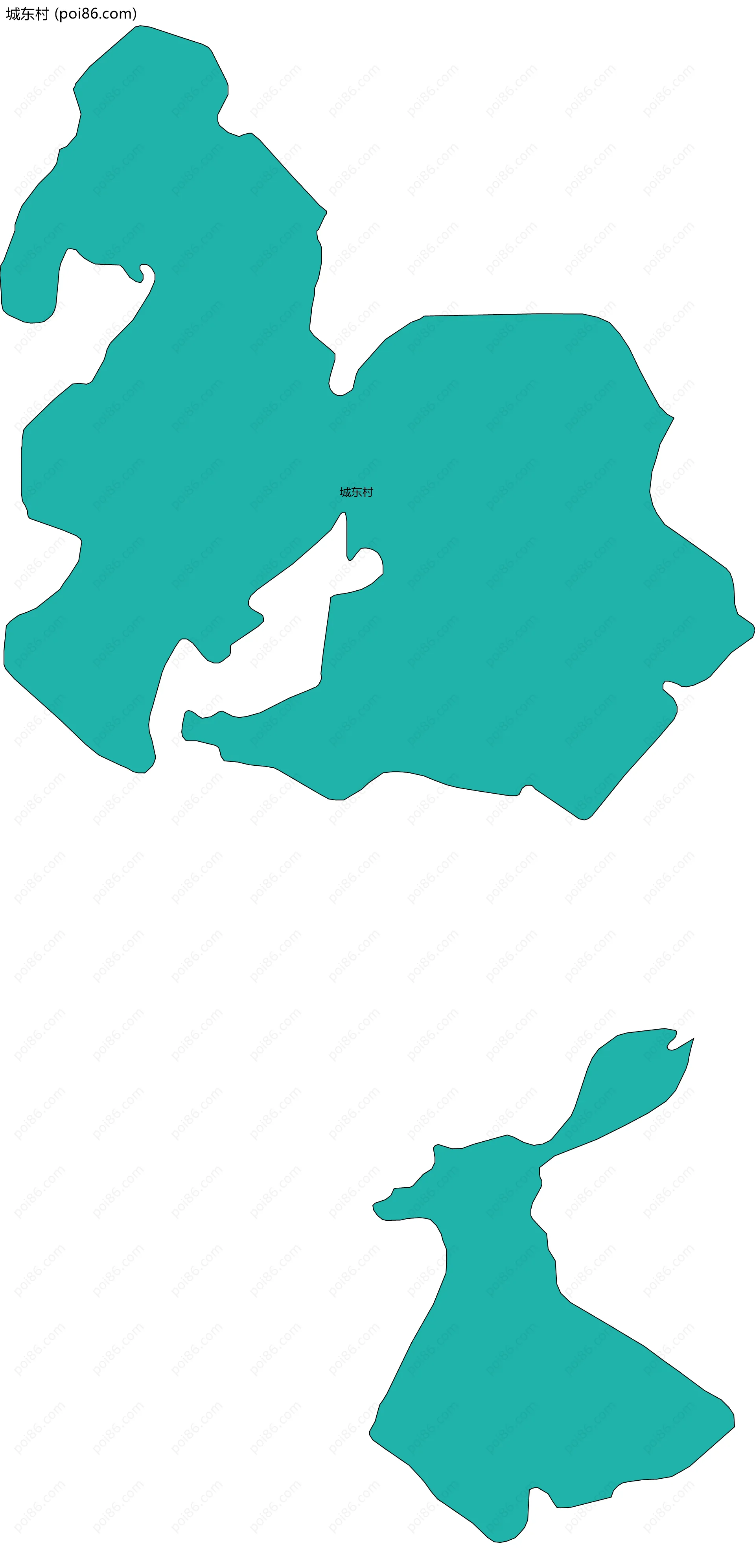 城东村边界地图