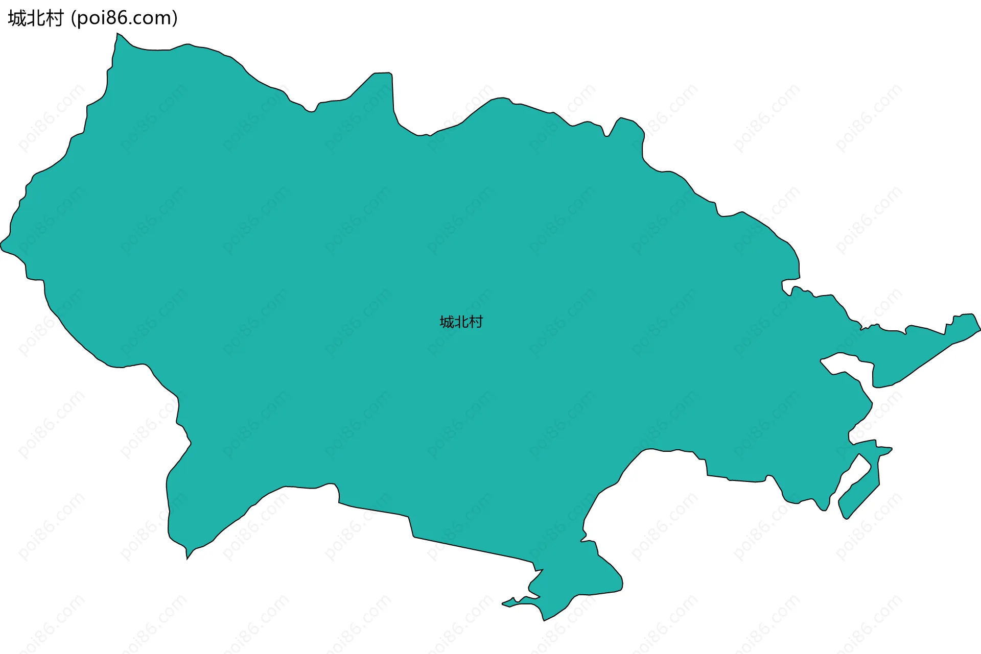 城北村边界地图
