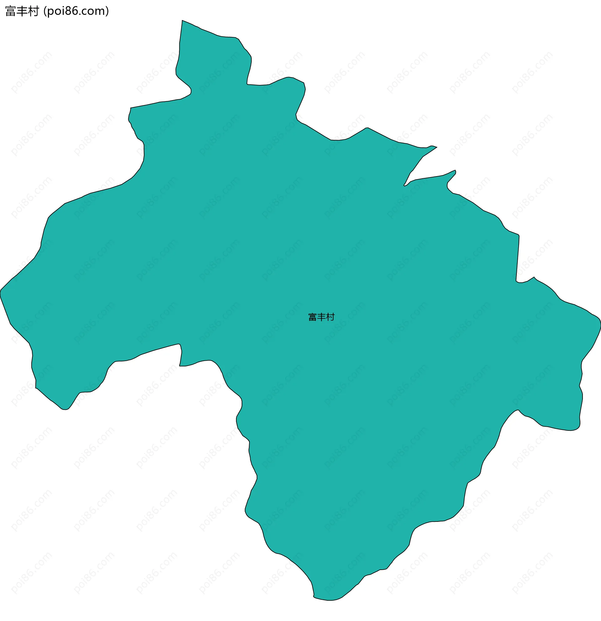 富丰村边界地图
