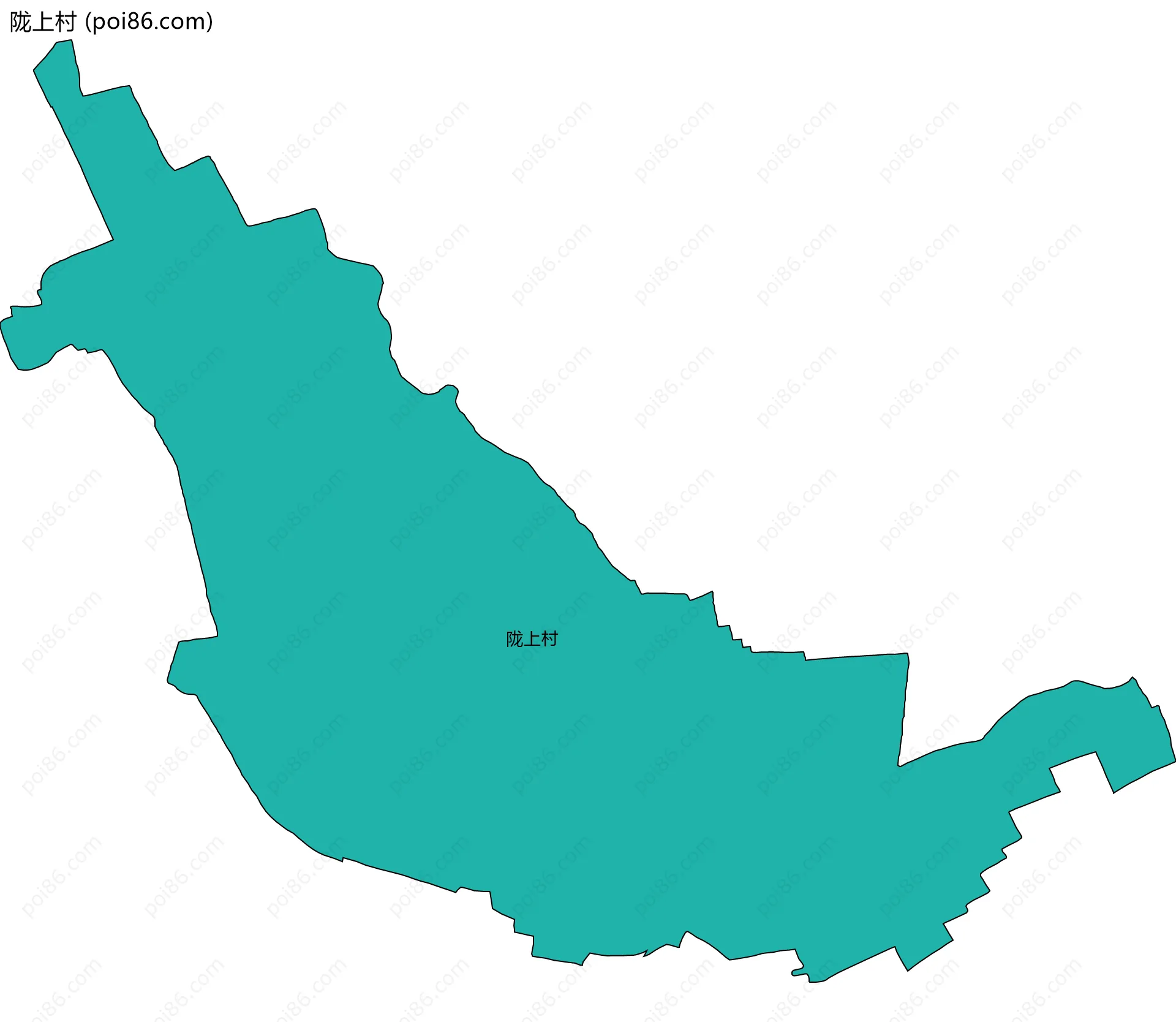 陇上村边界地图