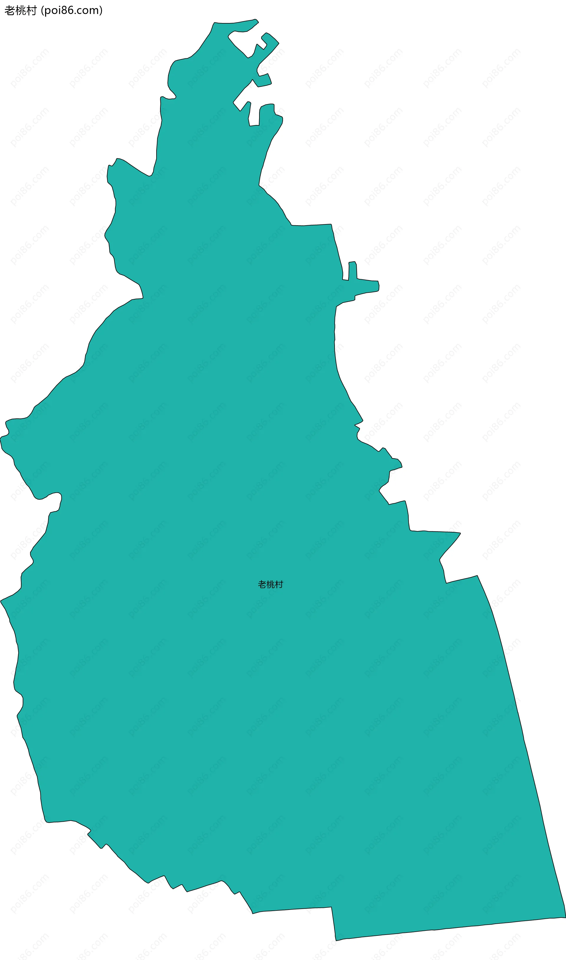 老桃村边界地图