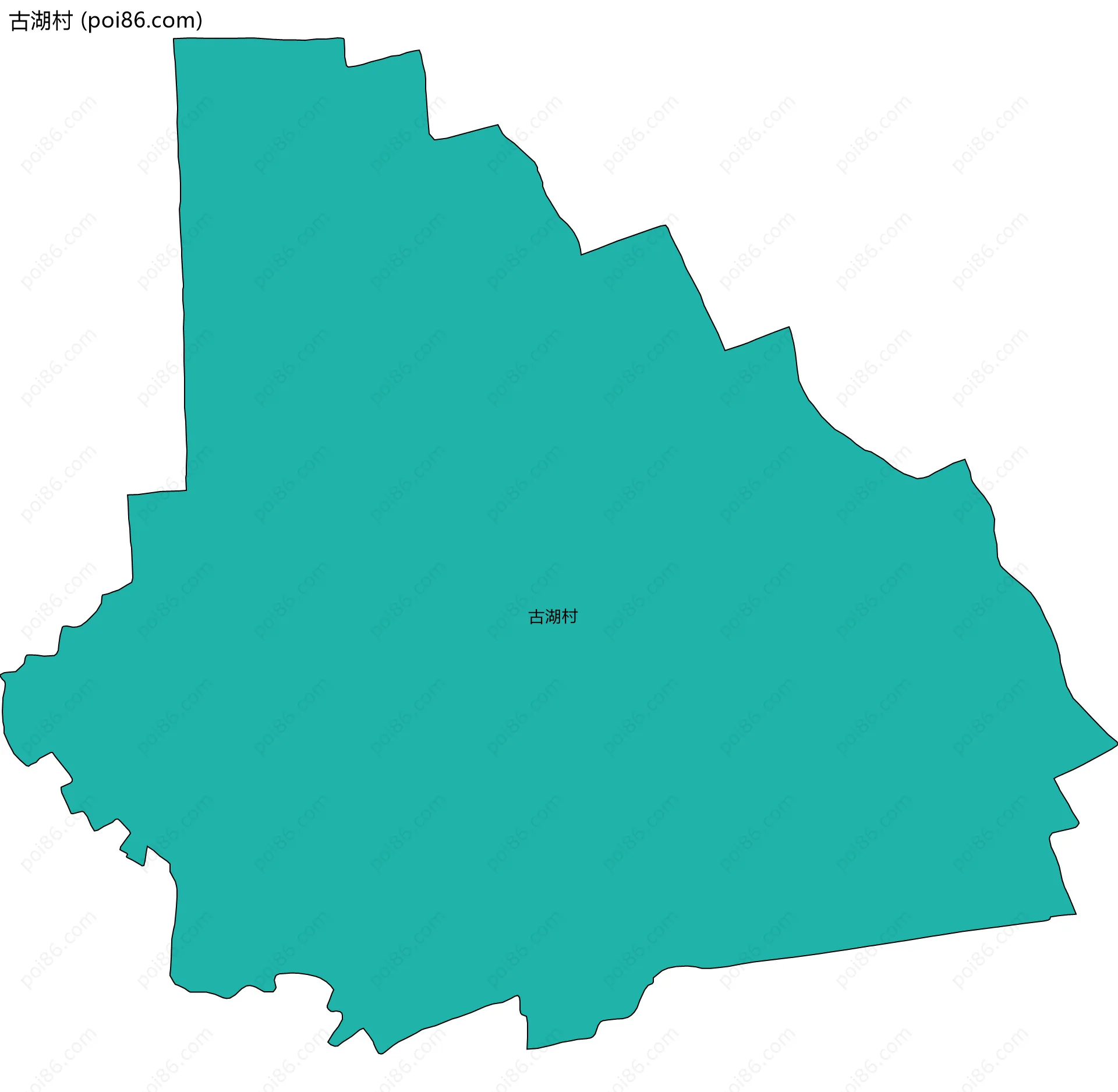 古湖村边界地图
