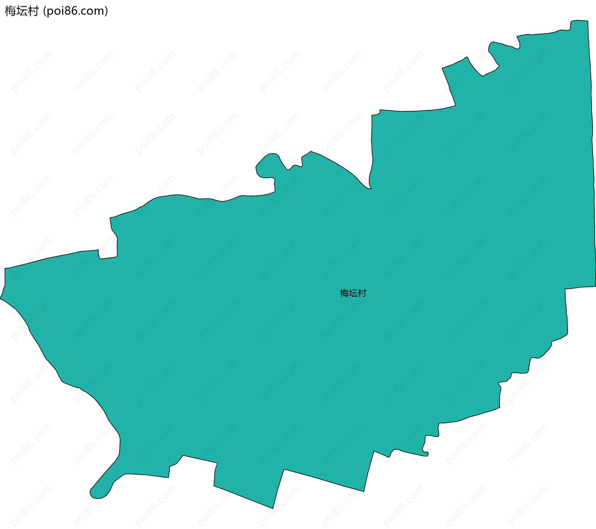 梅坛村边界地图
