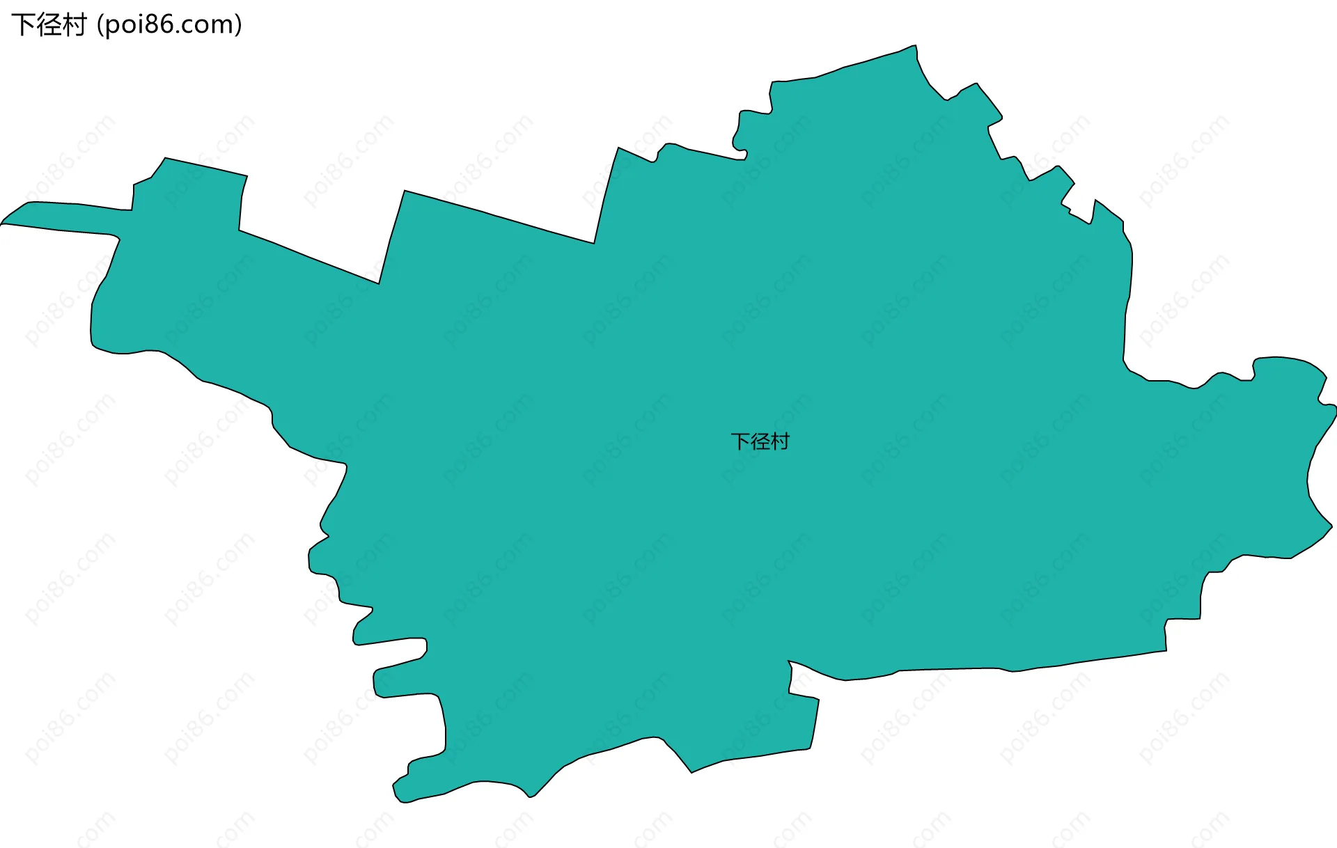 下径村边界地图