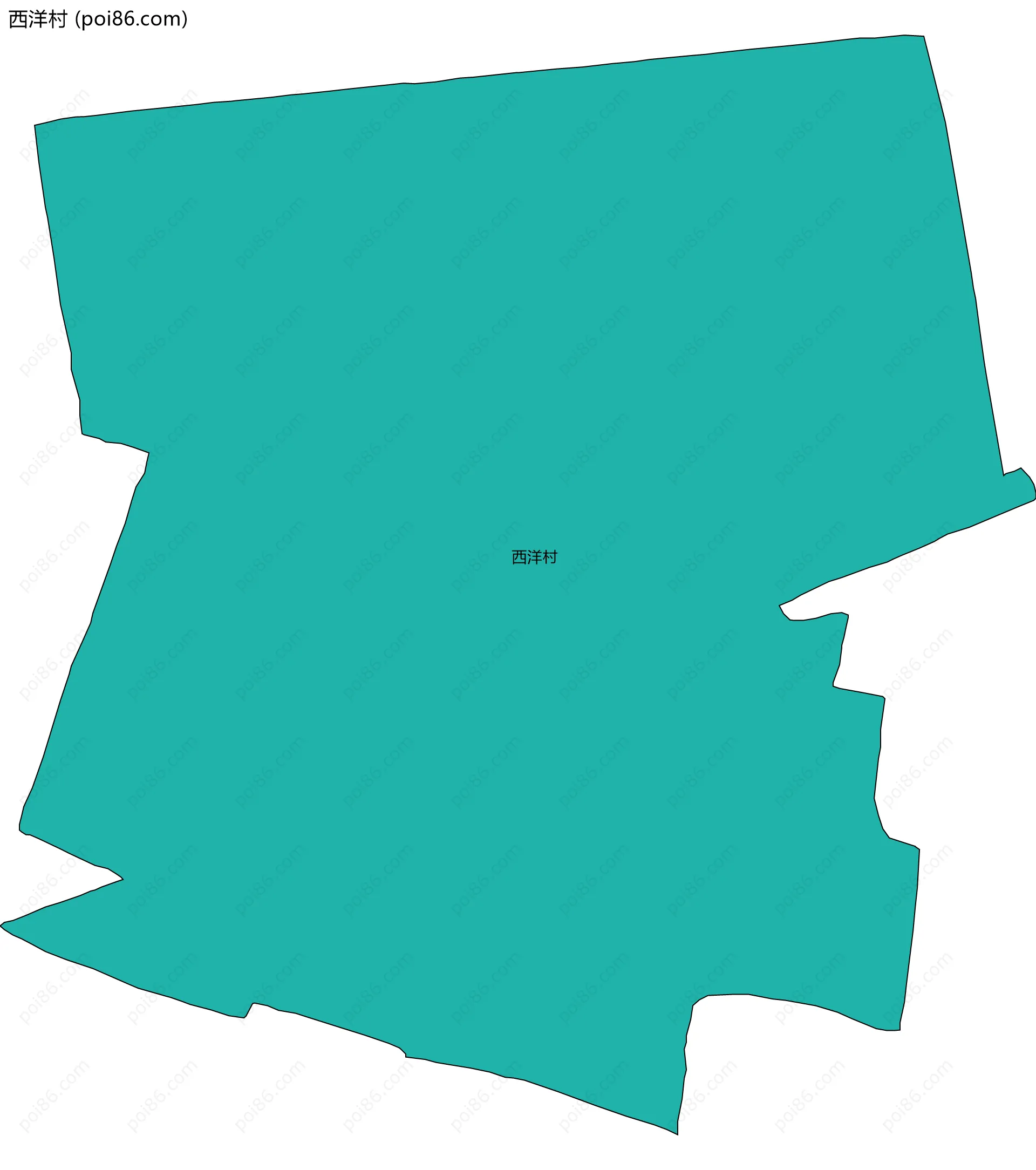 西洋村边界地图