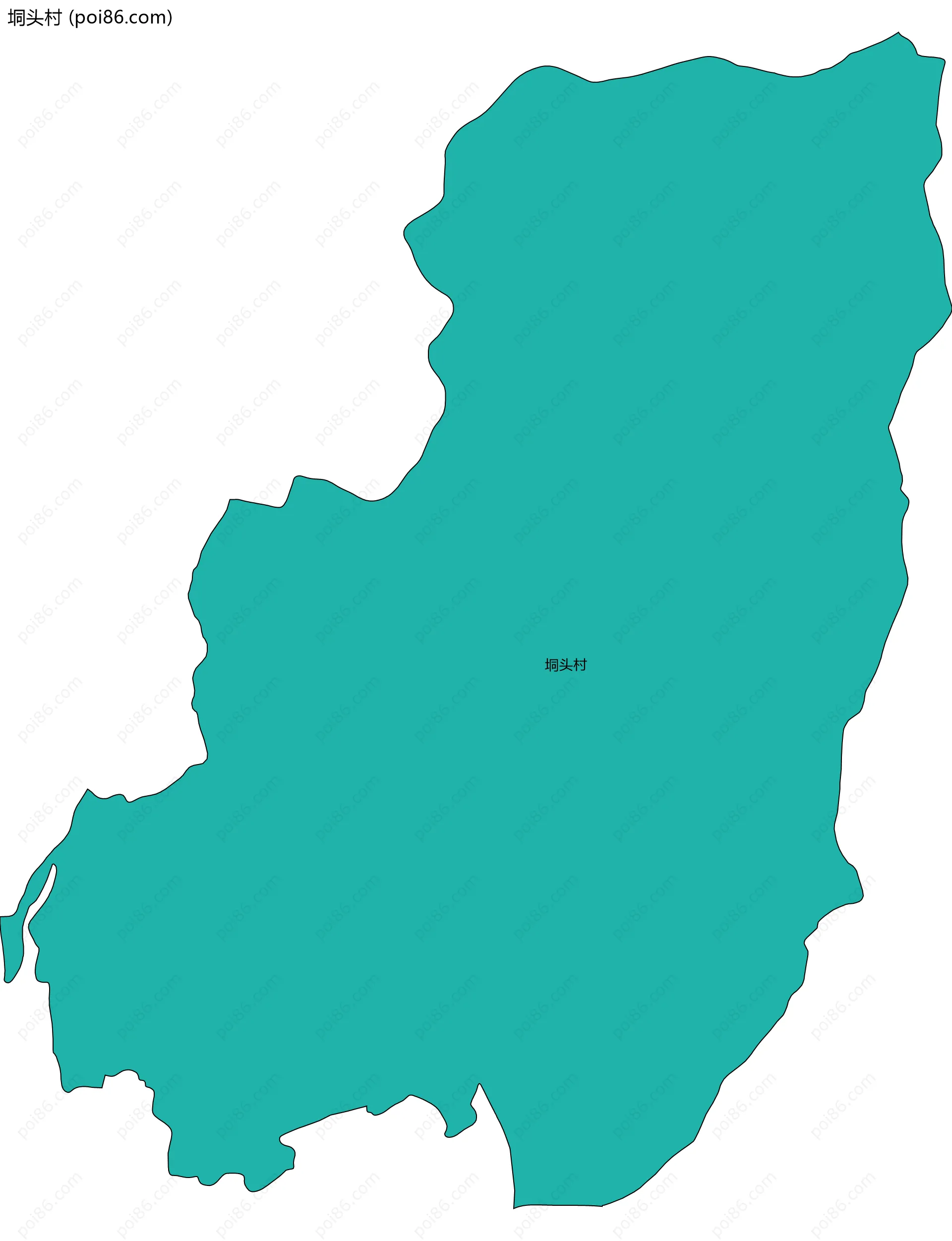 垌头村边界地图