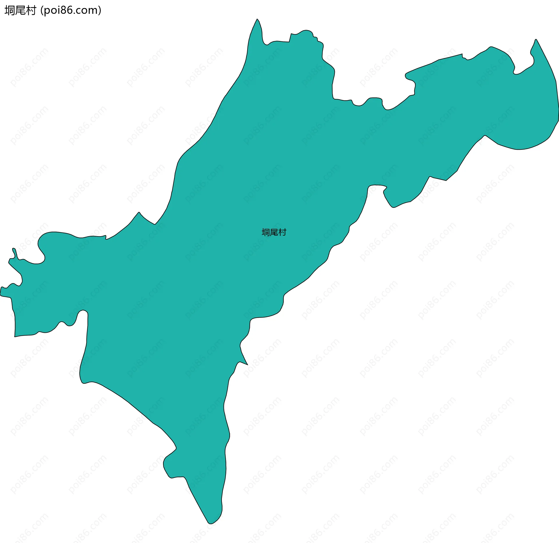 垌尾村边界地图