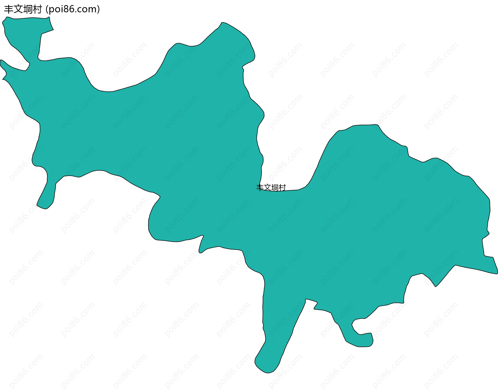 丰文垌村边界地图