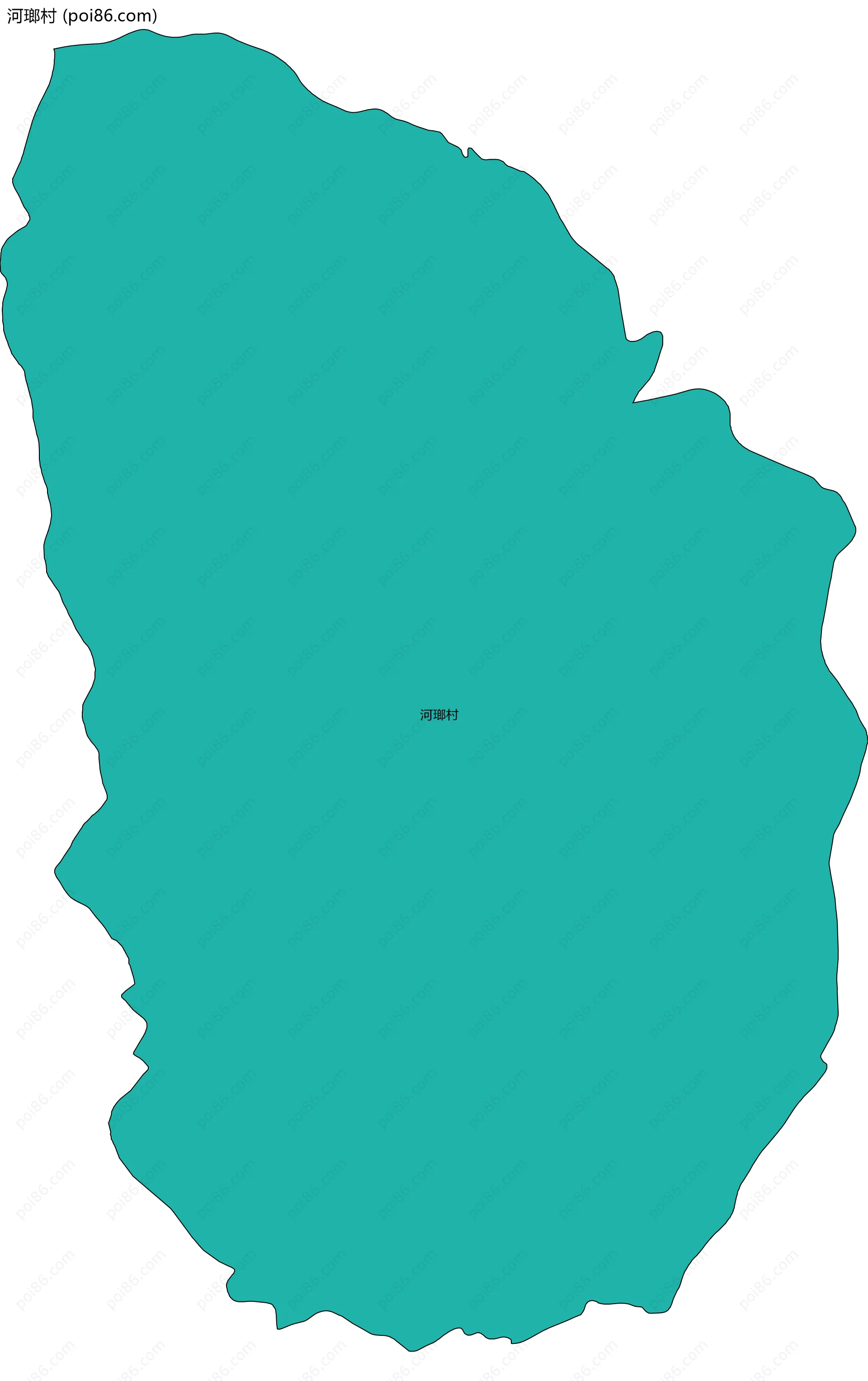 河瑯村边界地图