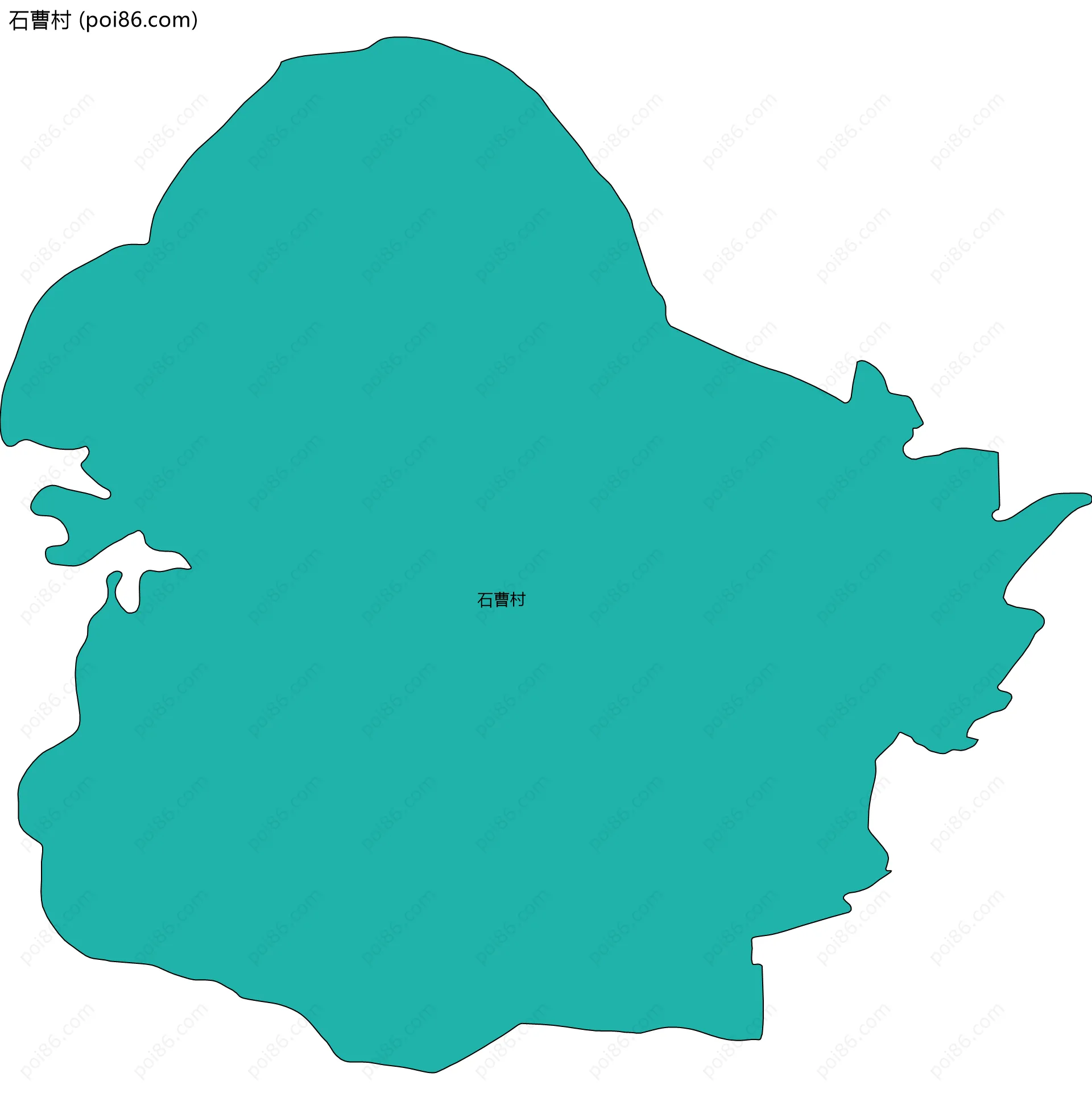 石曹村边界地图
