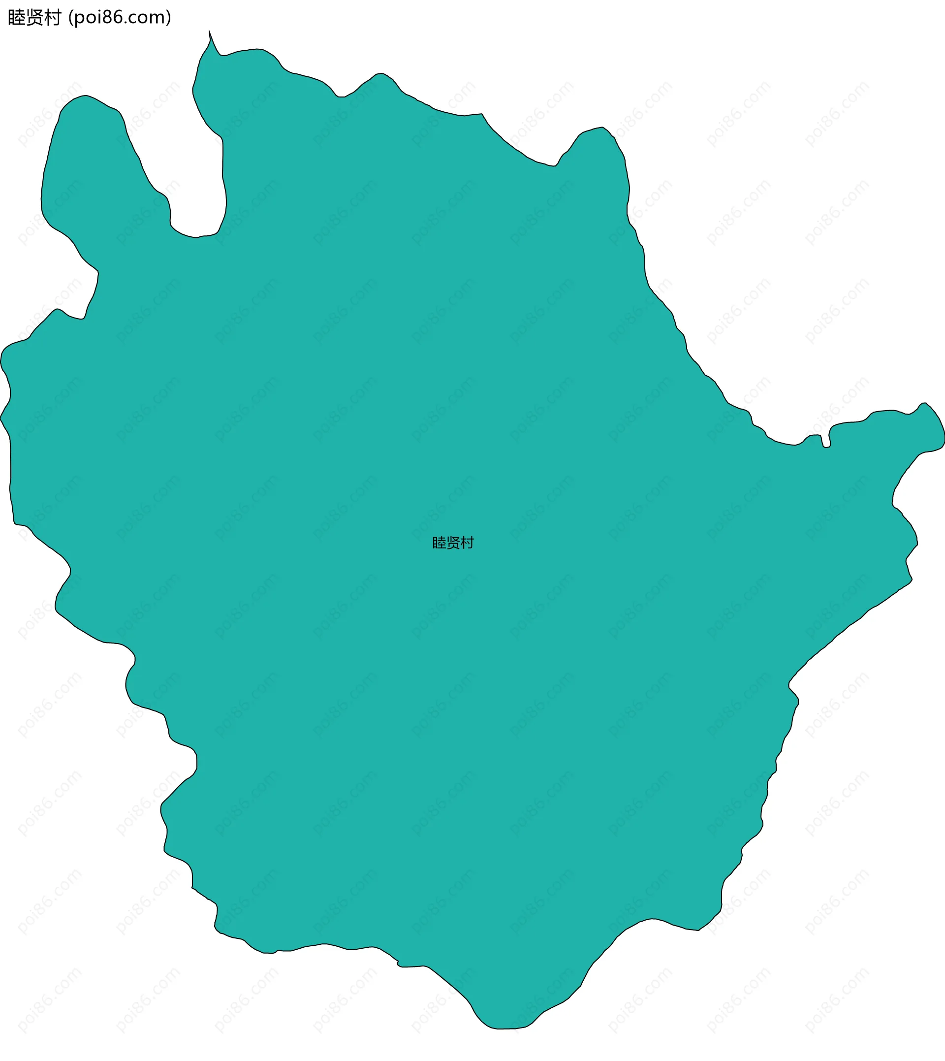 睦贤村边界地图