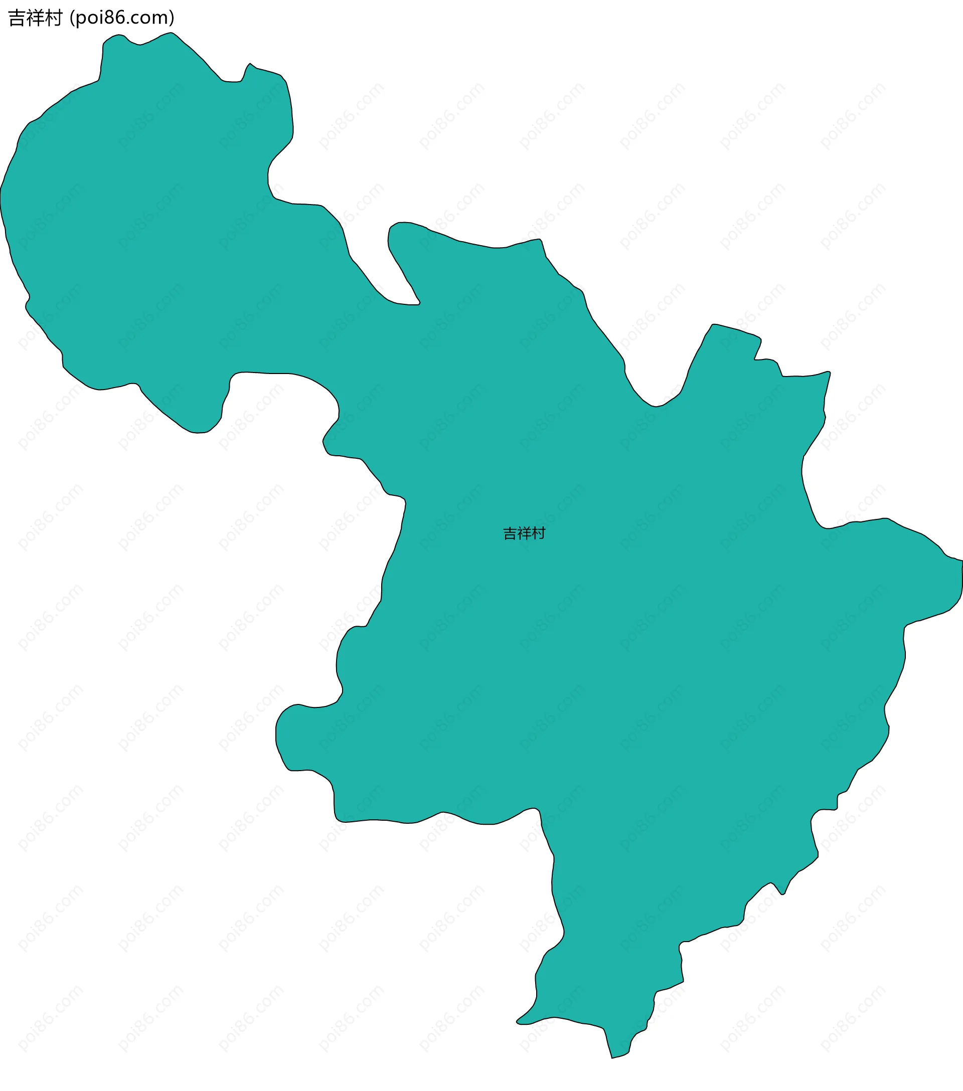 吉祥村边界地图