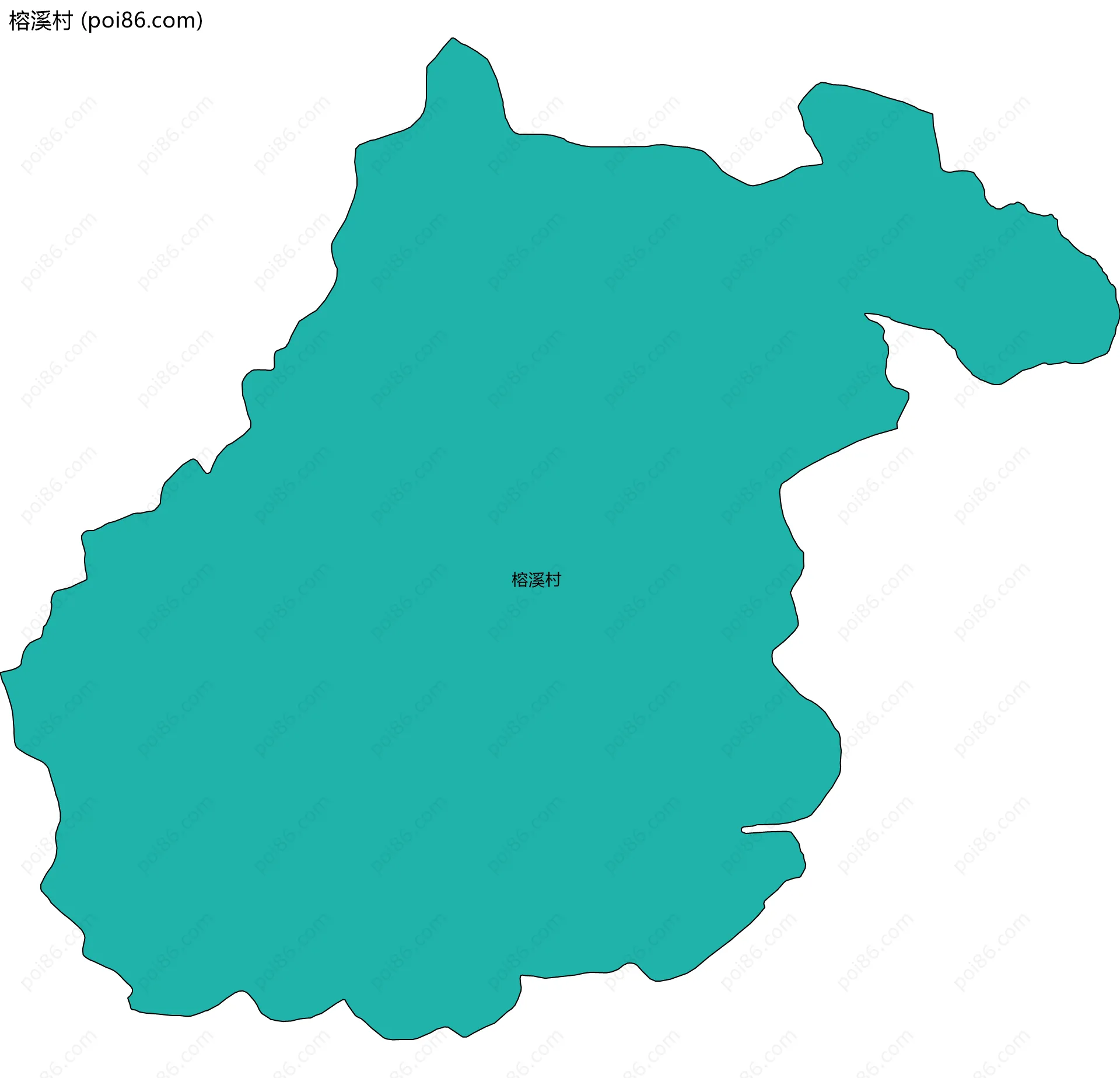 榕溪村边界地图