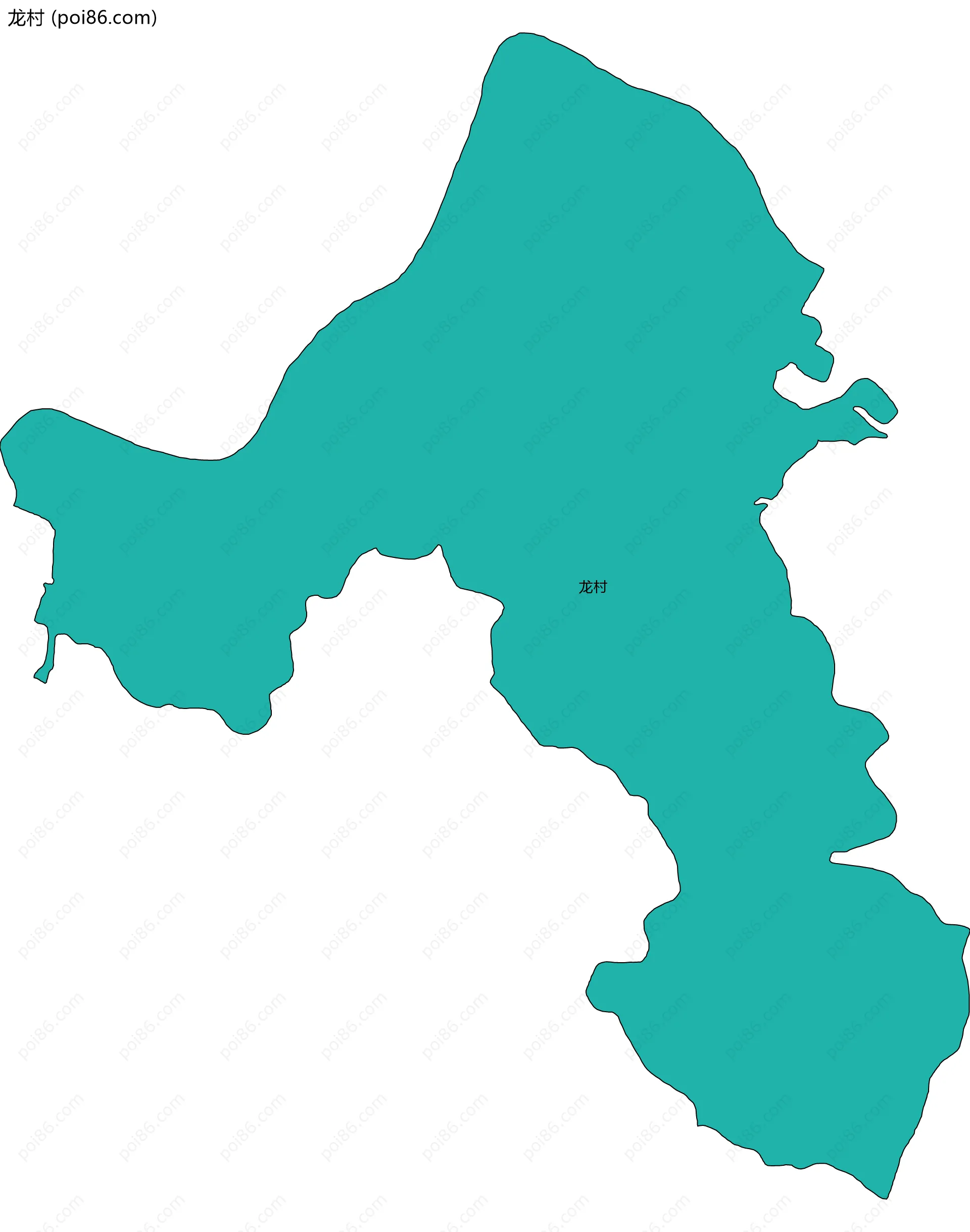 龙村边界地图