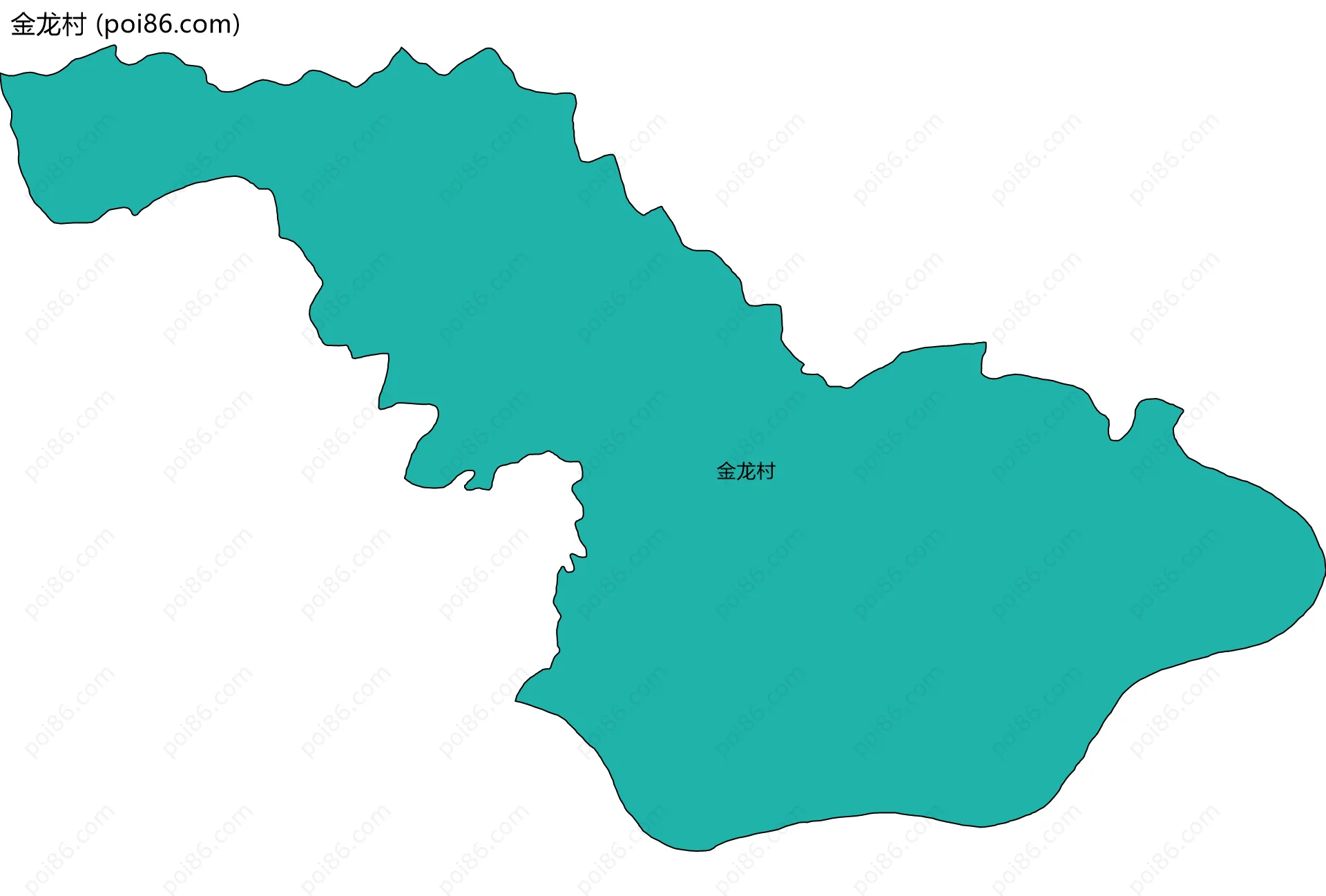 金龙村边界地图