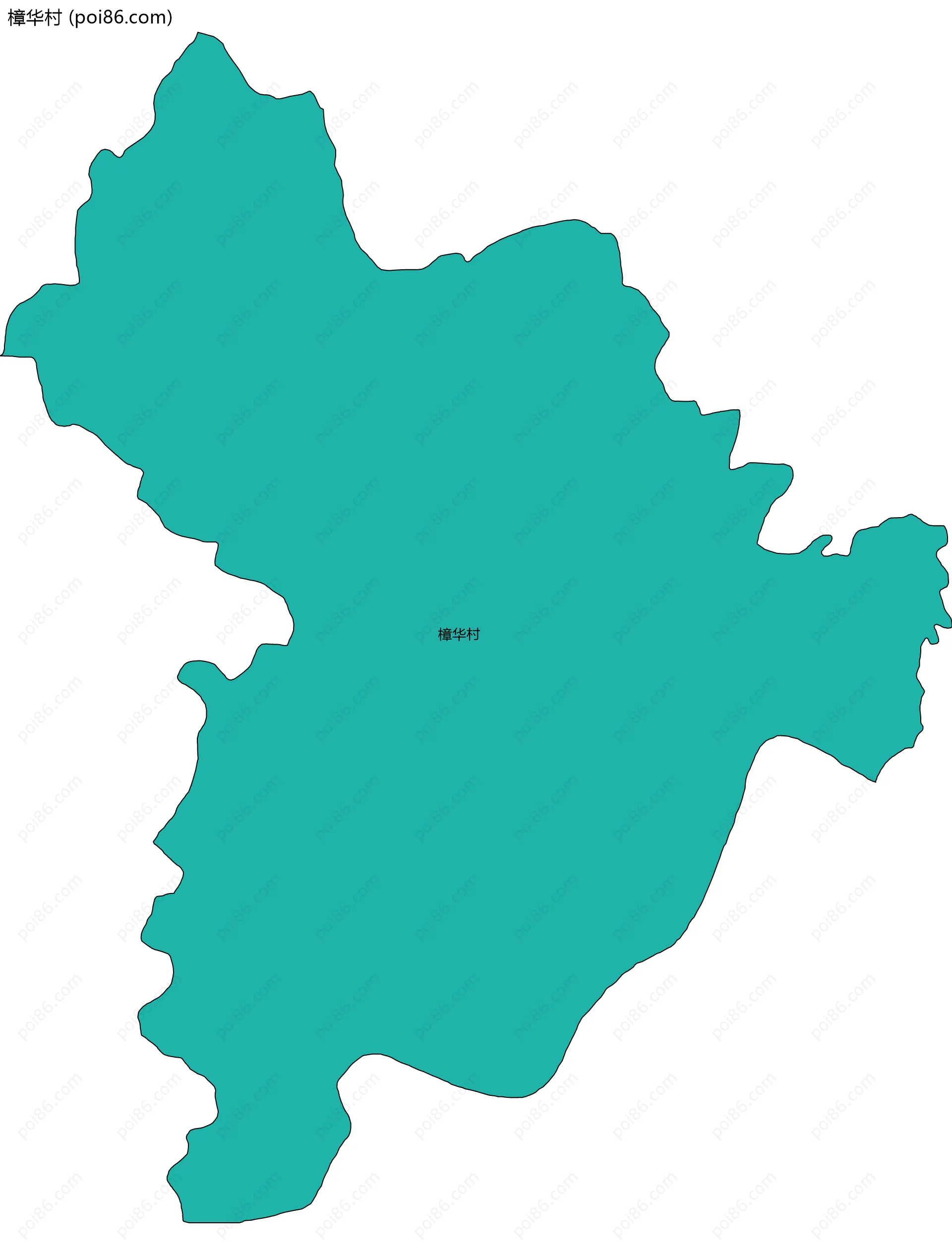 樟华村边界地图