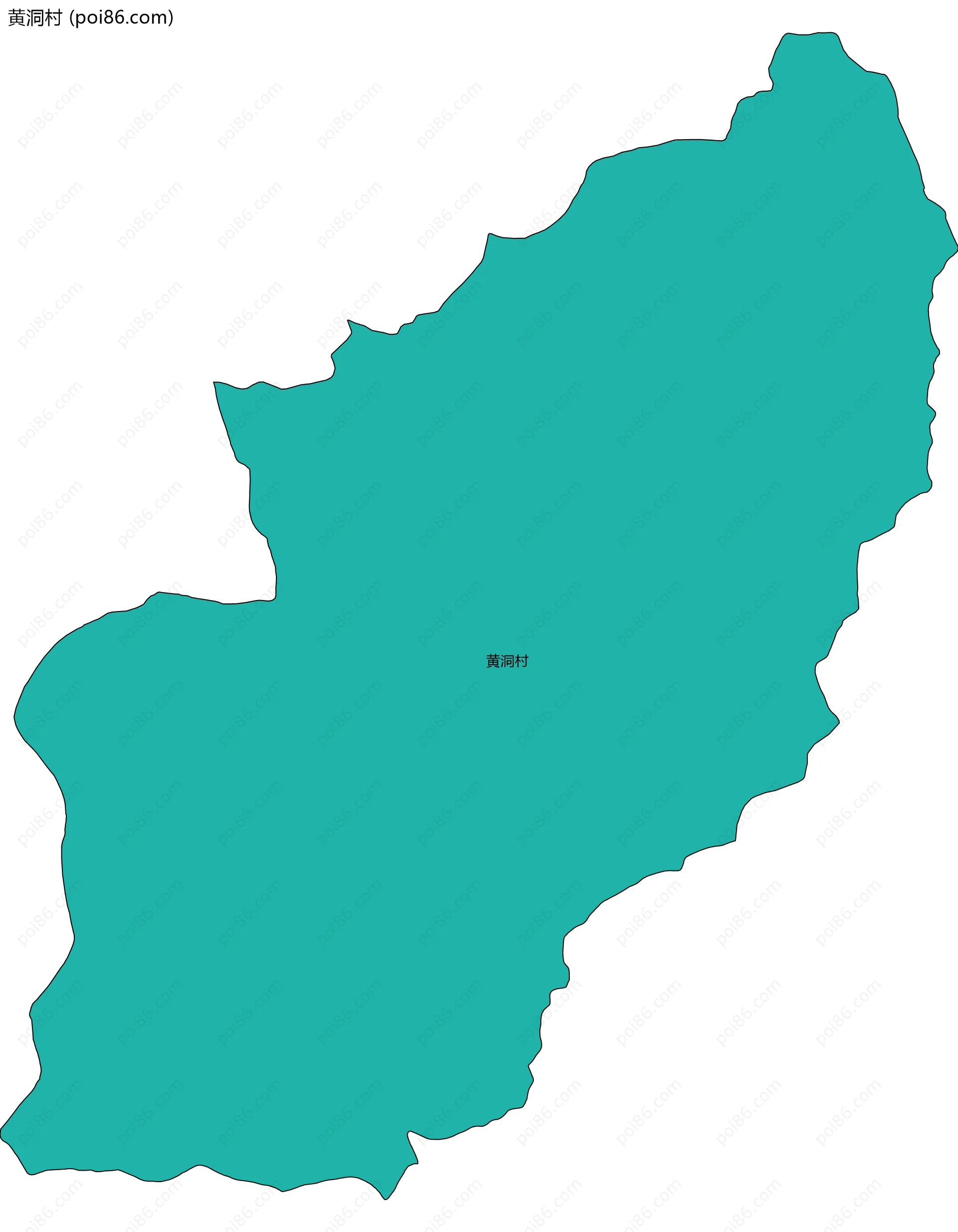 黄洞村边界地图