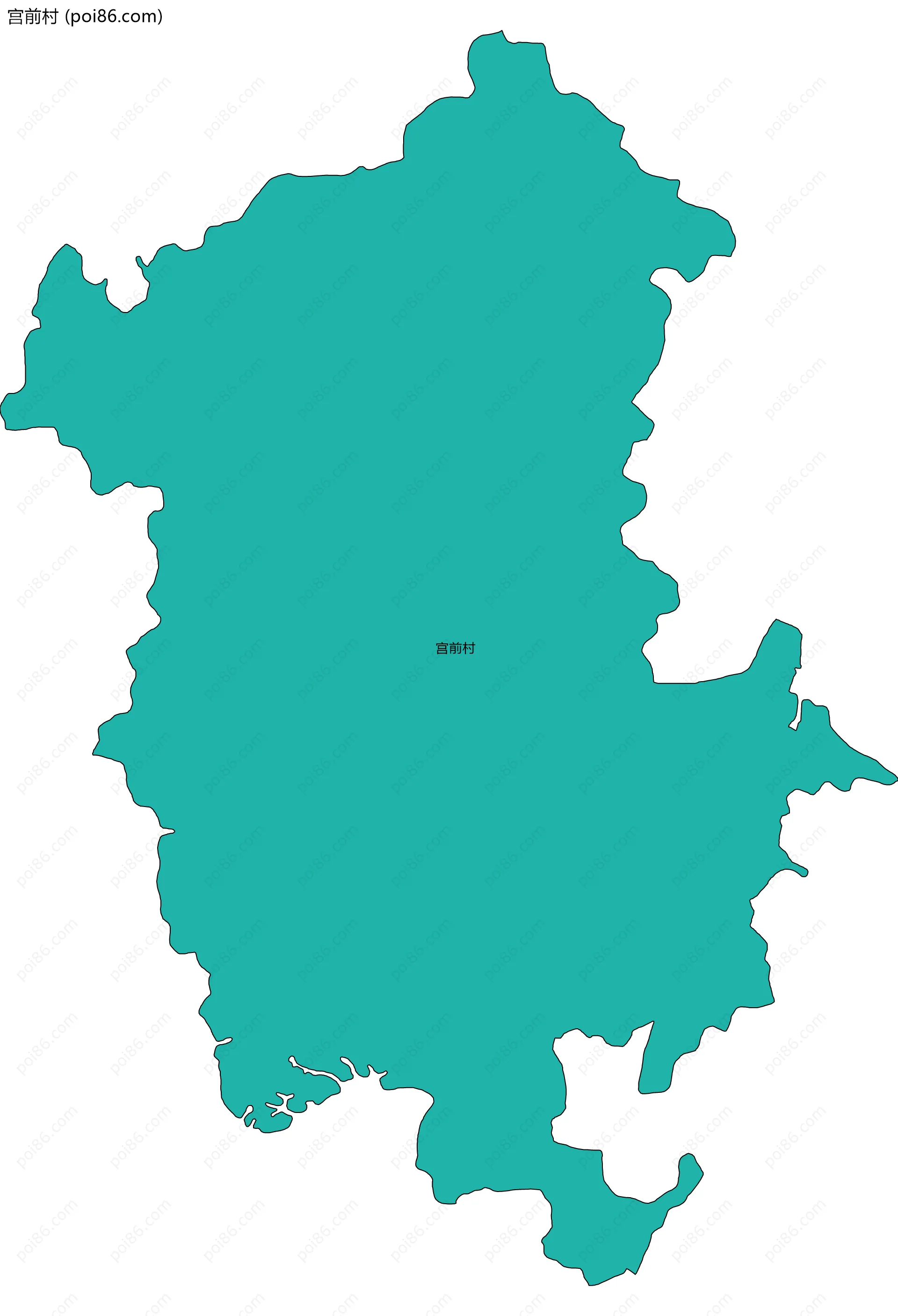 宫前村边界地图