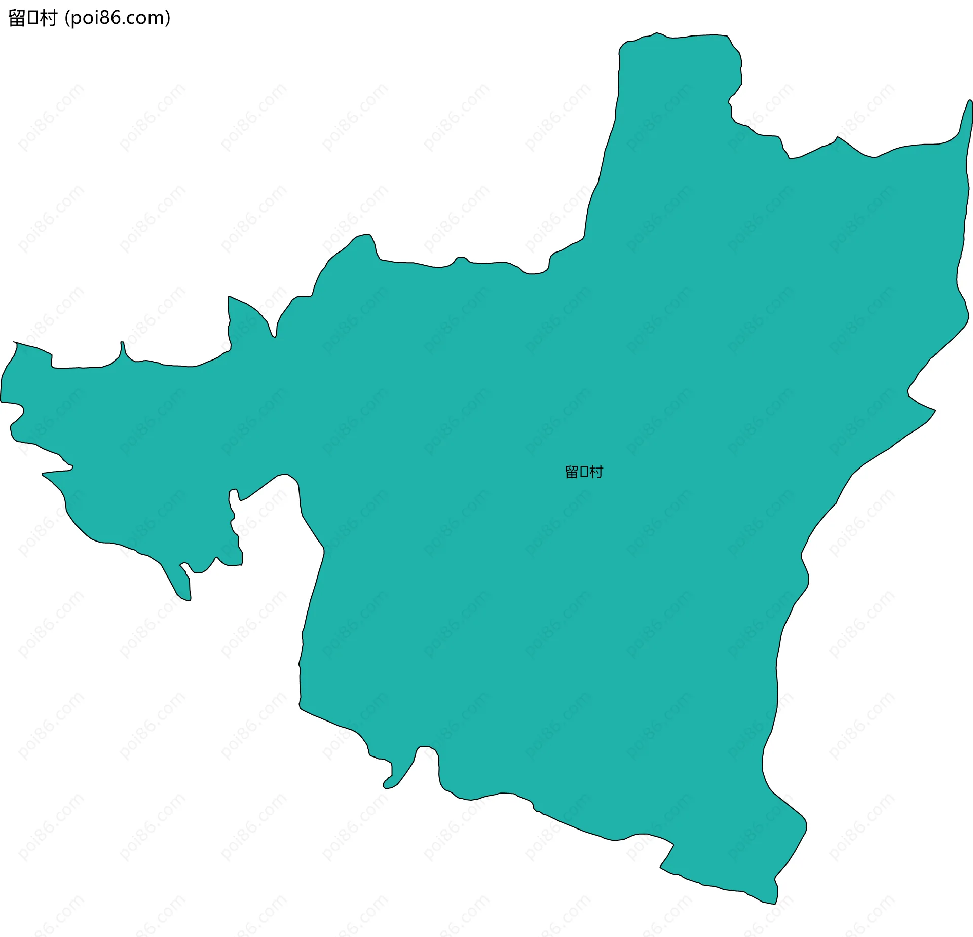 留村边界地图