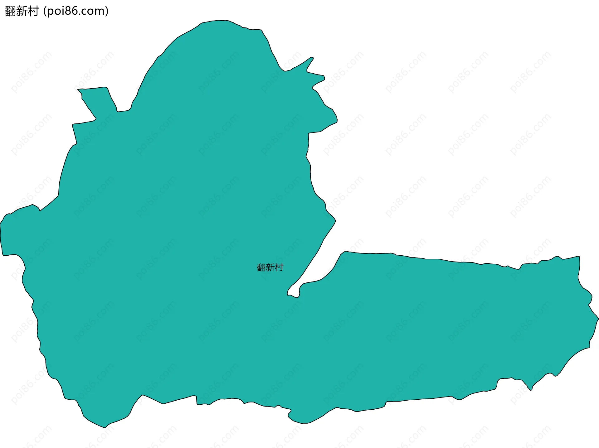 翻新村边界地图