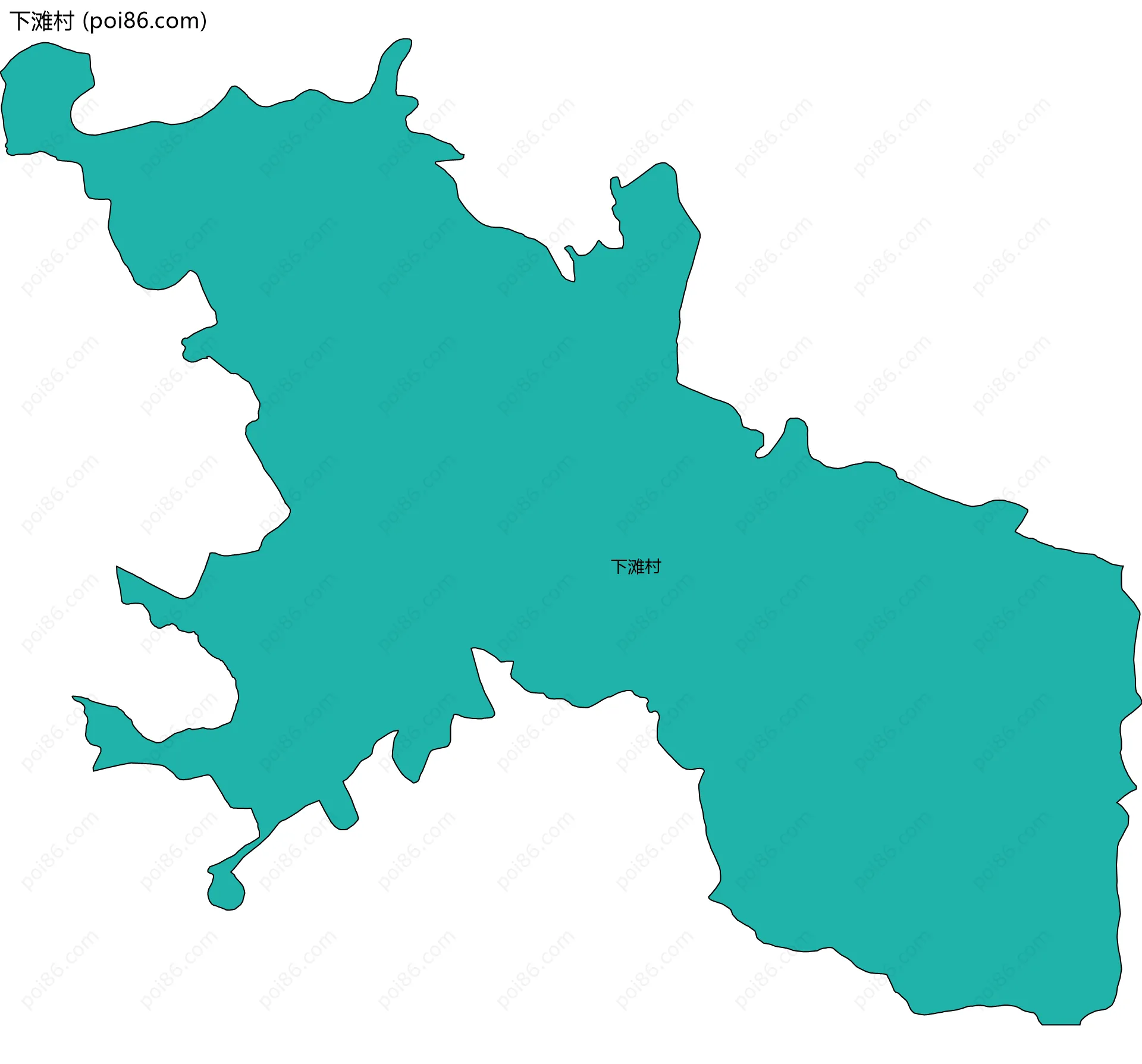下滩村边界地图