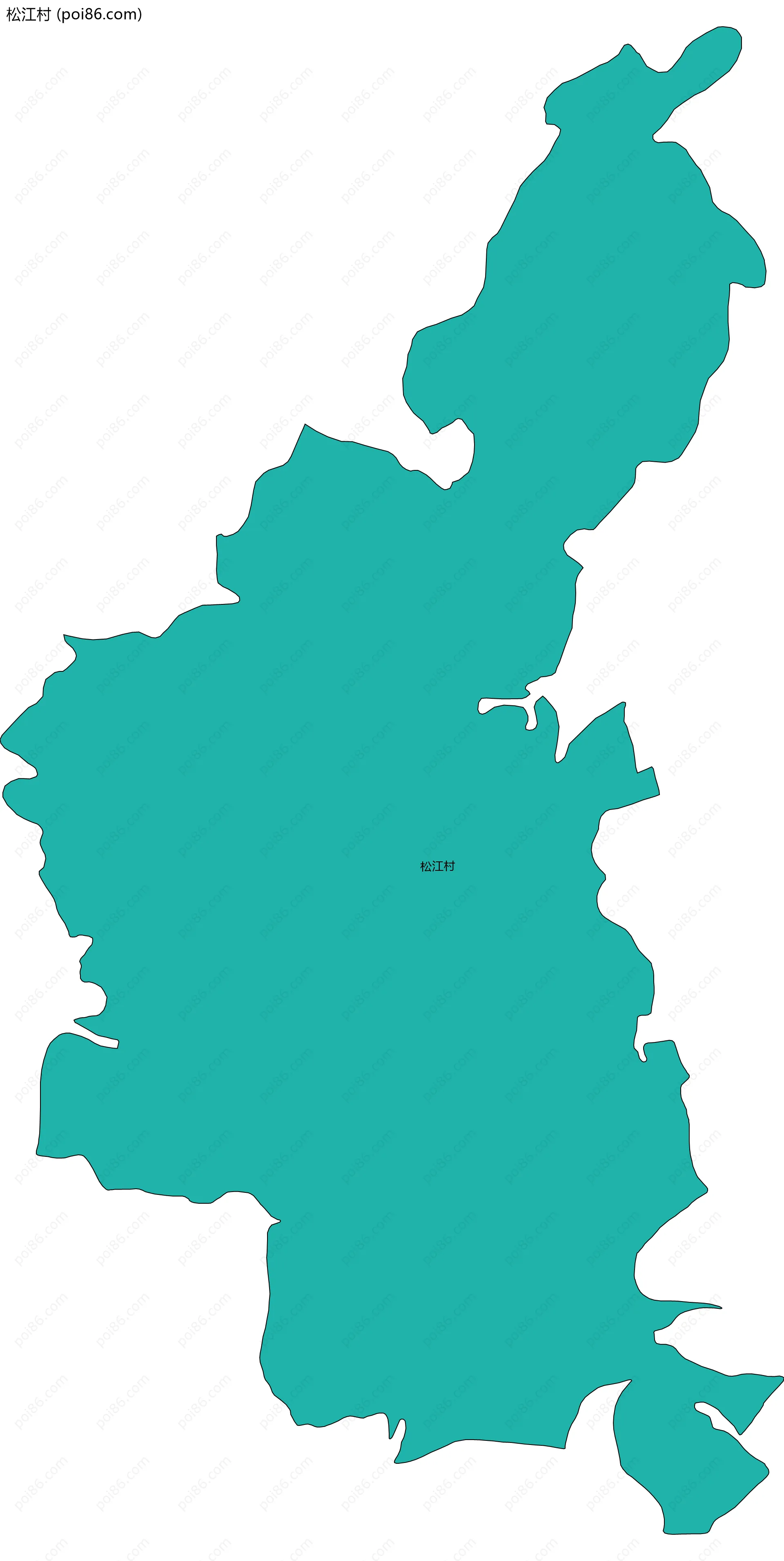 松江村边界地图