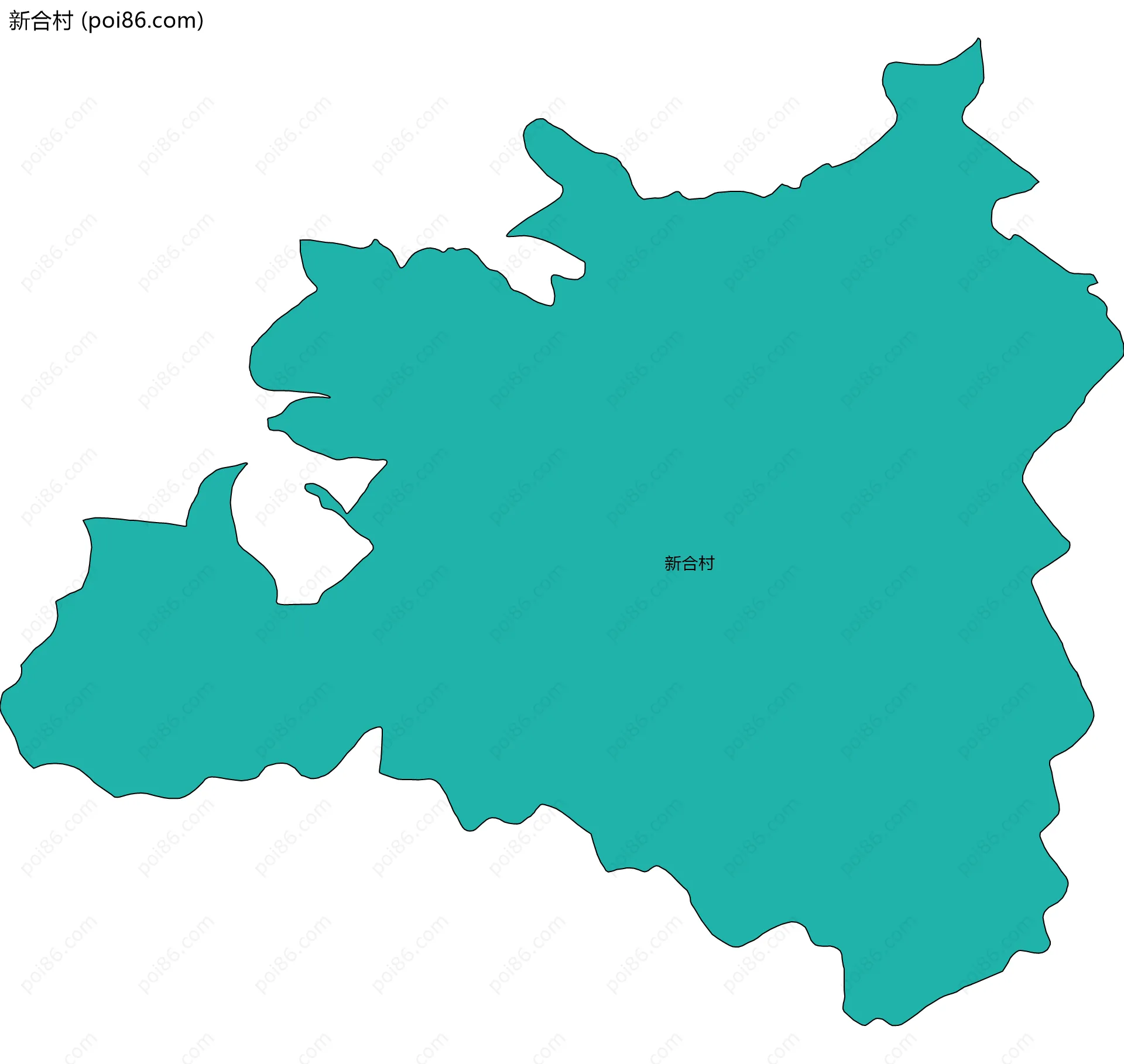 新合村边界地图
