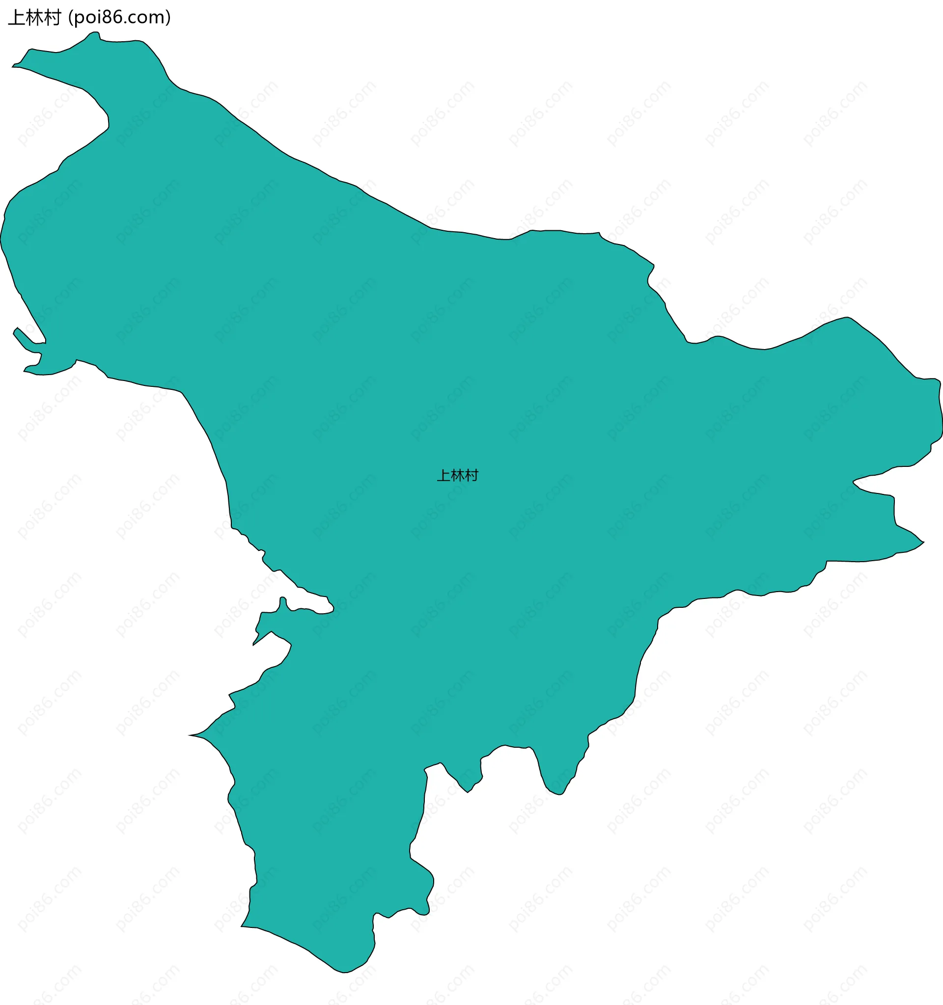 上林村边界地图