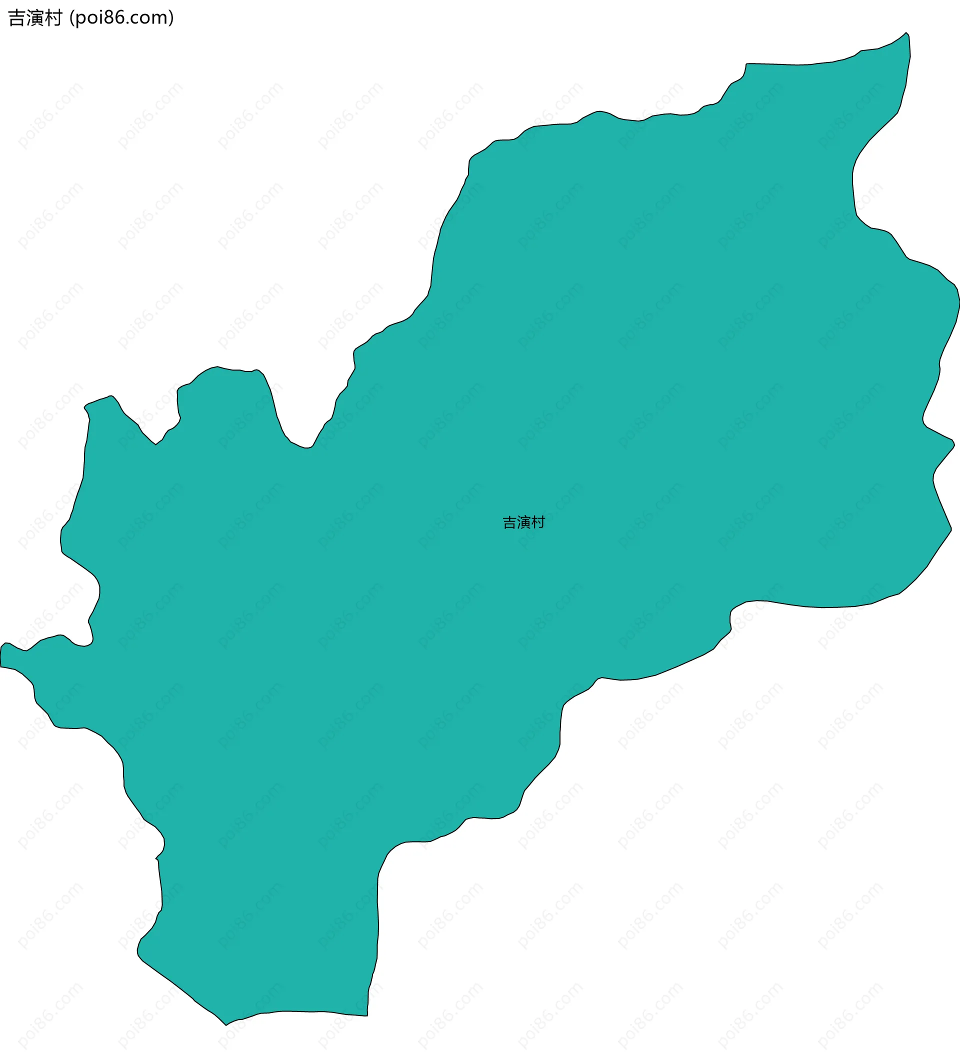 吉演村边界地图