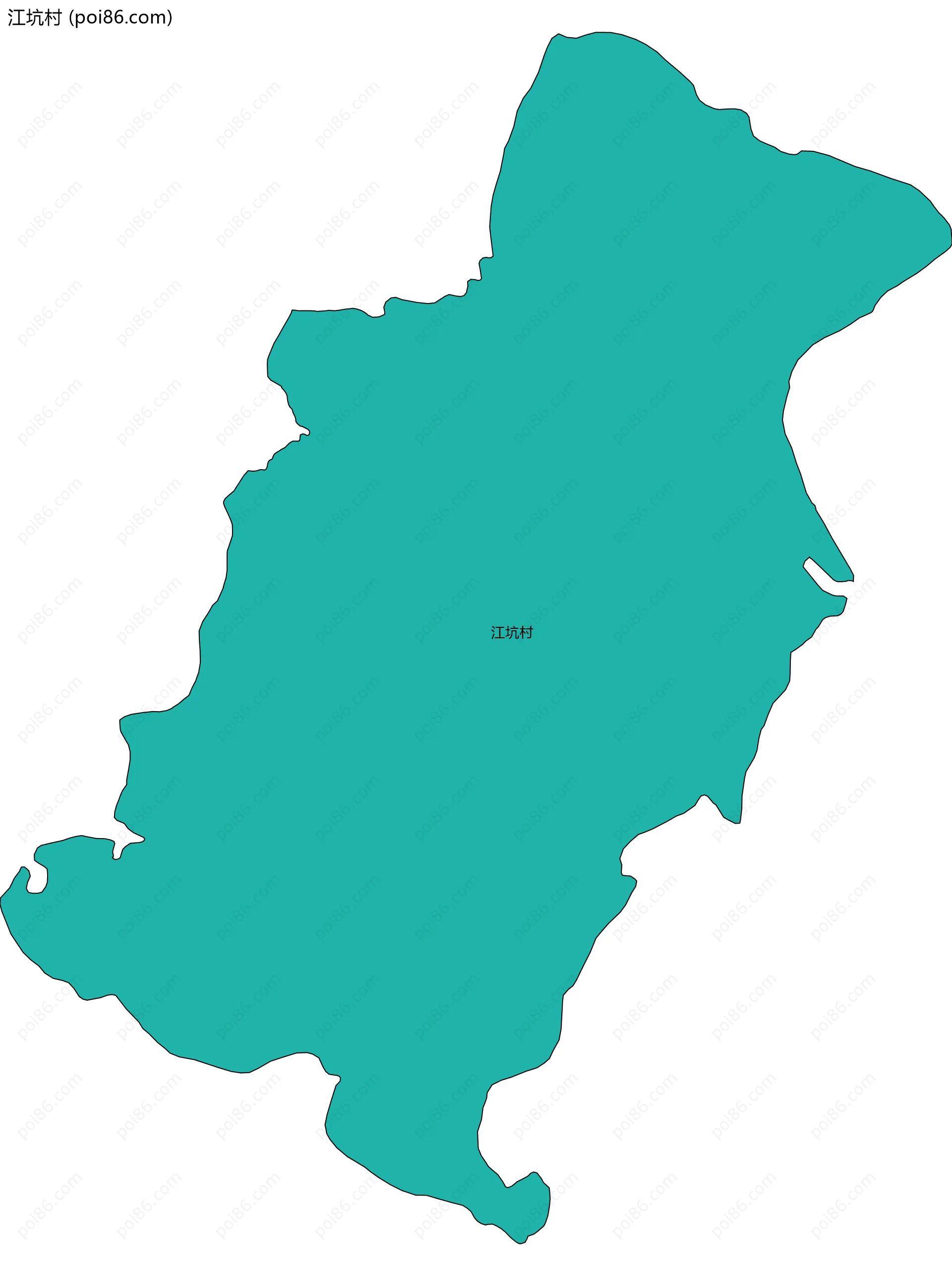 江坑村边界地图